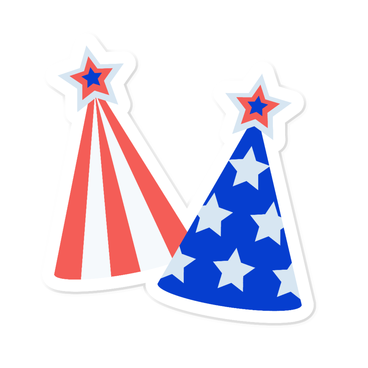 Inspirational Quote "Party Hats with Flag" Motivational Sticker Vinyl Decal Motivation Stickers- 5" Vinyl Sticker Waterproof