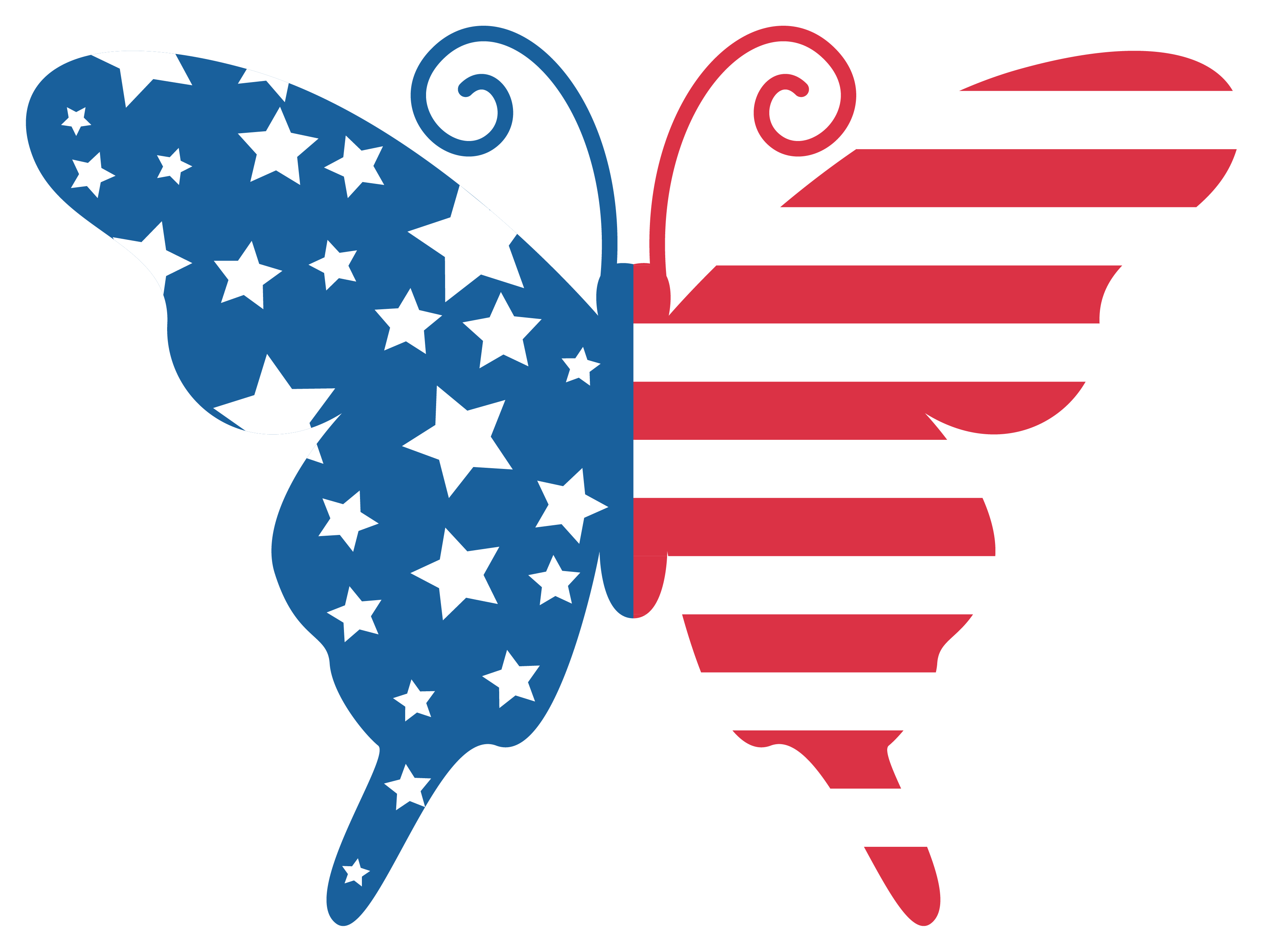 Inspirational Quote "American Flag Butterfly" Motivational Sticker Vinyl Decal Motivation Stickers- 5" Vinyl Sticker Waterproof