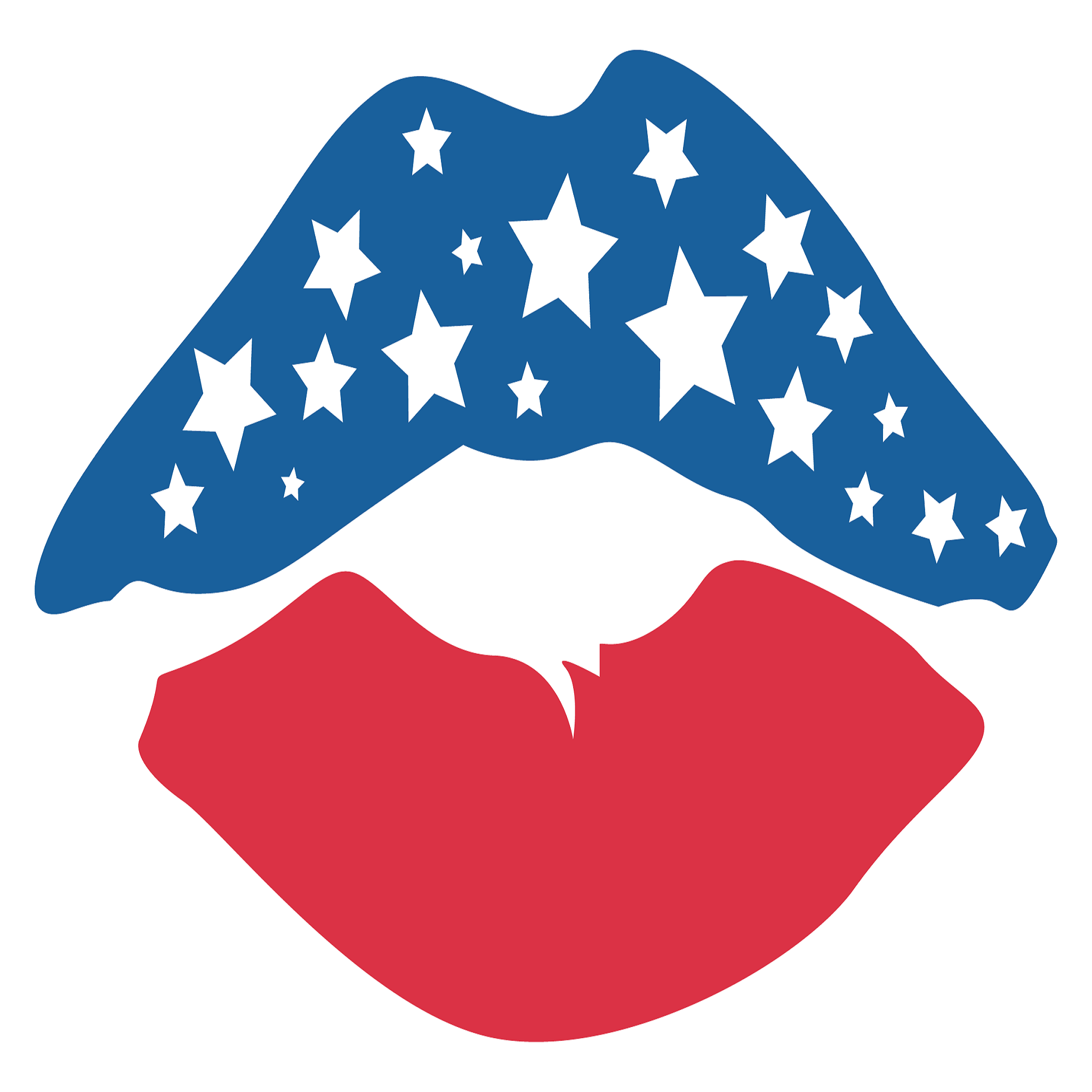 Inspirational Quote "USA Flag Lips" Motivational Sticker Vinyl Decal Motivation Stickers- 5" Vinyl Sticker Waterproof