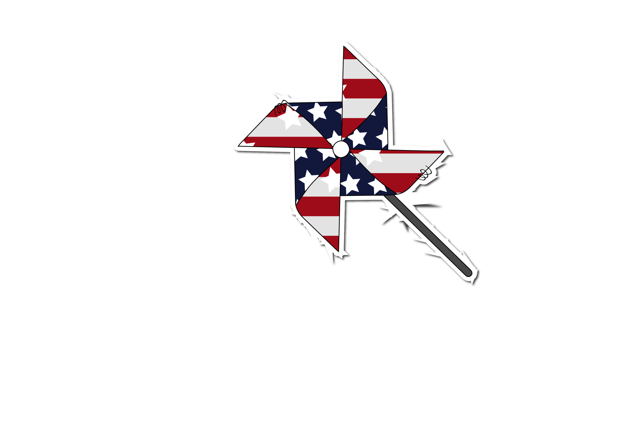 Inspirational Quote "American Flag Fan Style" Motivational Sticker Vinyl Decal Motivation Stickers- 5" Vinyl Sticker Waterproof