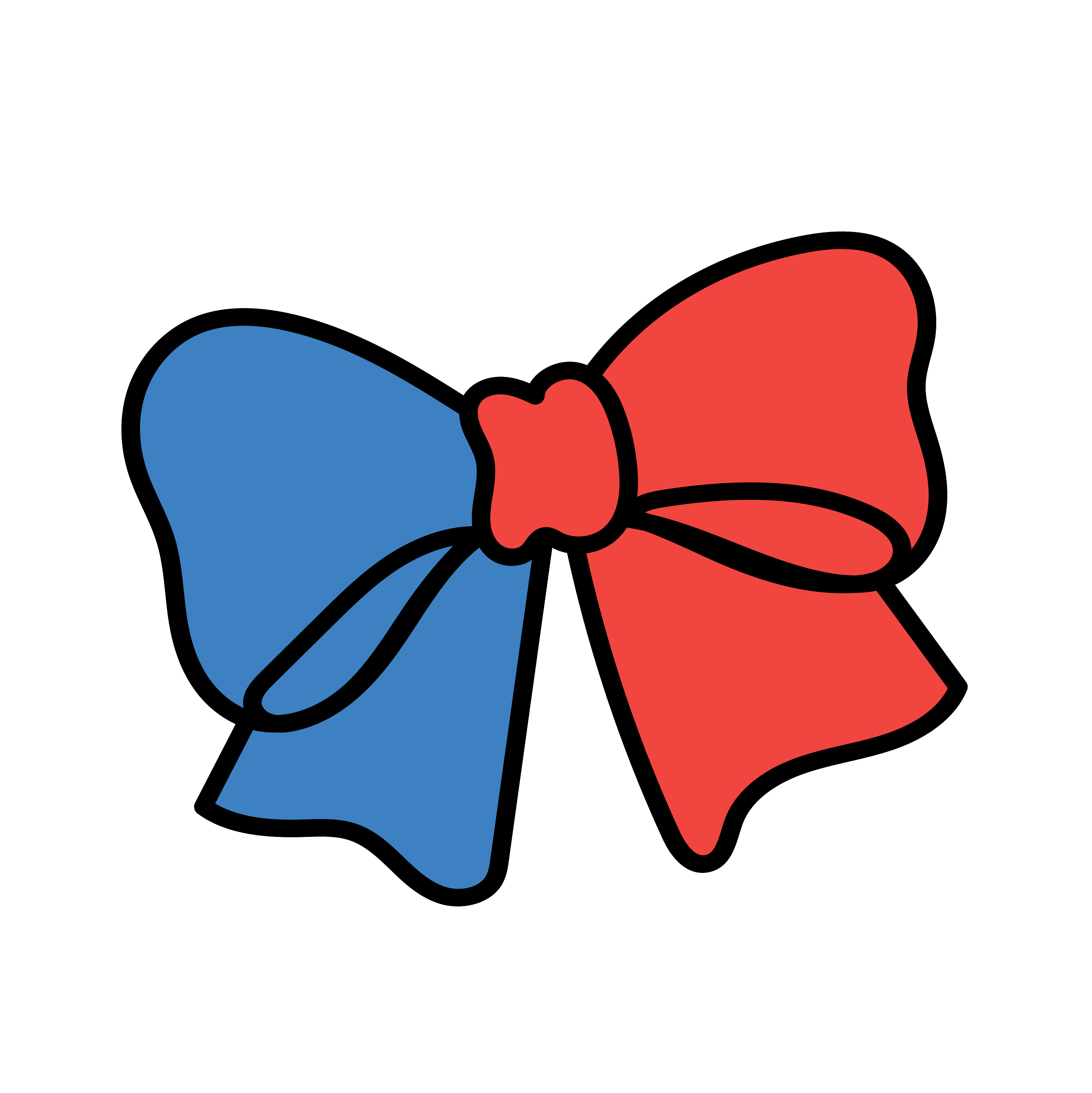 Inspirational Quote "Ribben in Red & Blue Color" Motivational Sticker Vinyl Decal Motivation Stickers- 5" Vinyl Sticker Waterproof