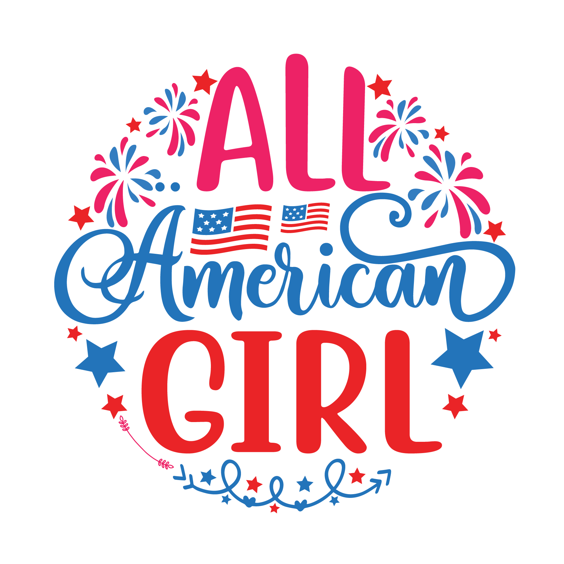 Inspirational Quote "All American Girl, Cool Sticker" Motivational Sticker Vinyl Decal Motivation Stickers- 5" Vinyl Sticker Waterproof