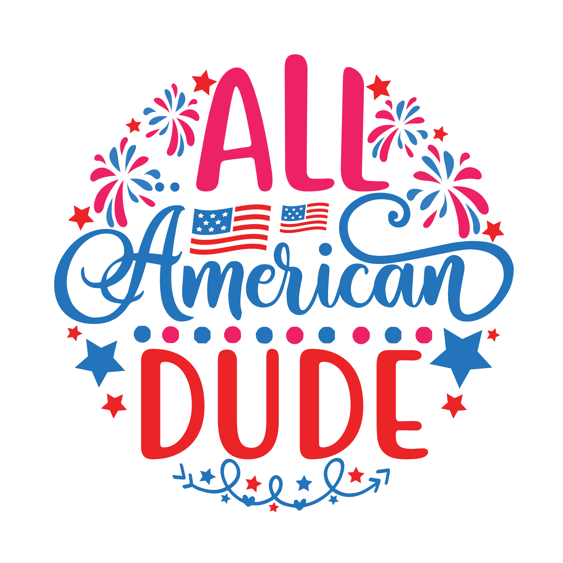 Inspirational Quote "All American Dude, Unique Sticker" Motivational Sticker Vinyl Decal Motivation Stickers- 5" Vinyl Sticker Waterproof