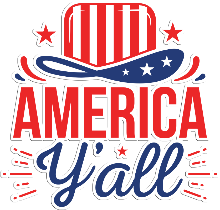 Inspirational Quote "American Y'all" Motivational Sticker Vinyl Decal Motivation Stickers- 5" Vinyl Sticker Waterproof