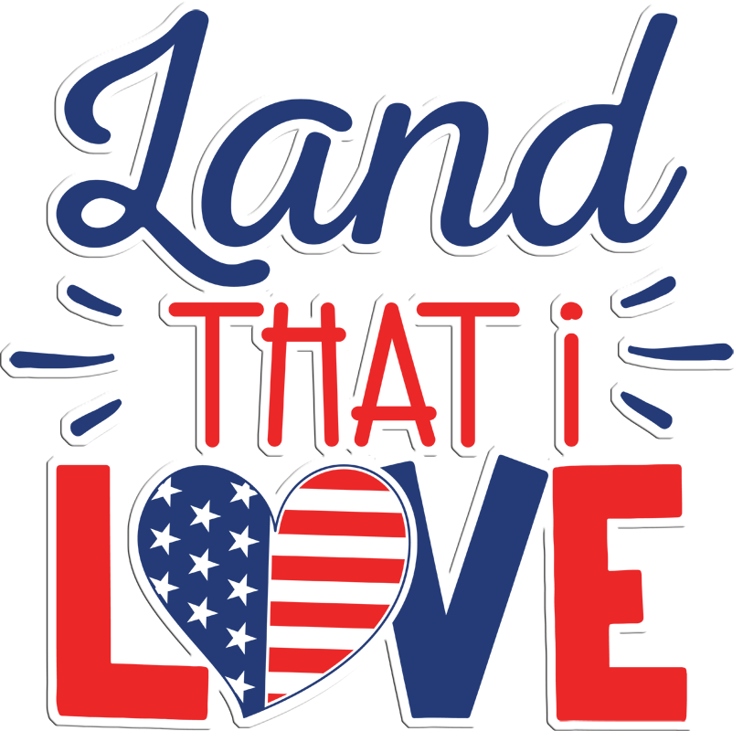 Inspirational Quote "Land That I Love" Motivational Sticker Vinyl Decal Motivation Stickers- 5" Vinyl Sticker Waterproof