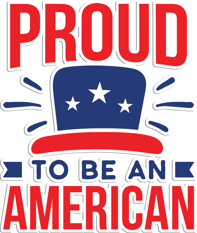 Inspirational Quote "Proud to Be an American, Sticker" Motivational Sticker Vinyl Decal Motivation Stickers- 5" Vinyl Sticker Waterproof