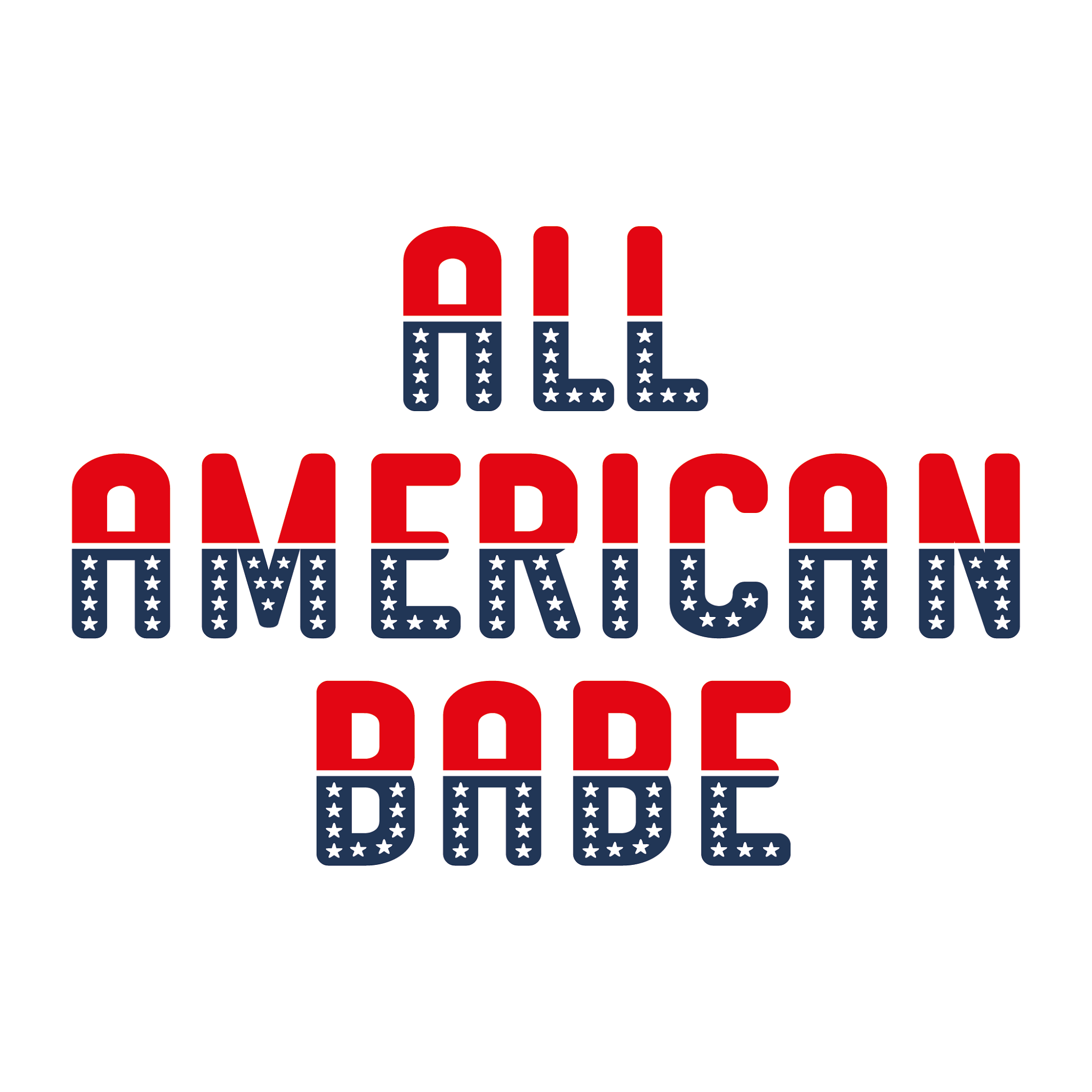 Inspirational Quote "All American Babe" Motivational Sticker Vinyl Decal Motivation Stickers- 5" Vinyl Sticker Waterproof