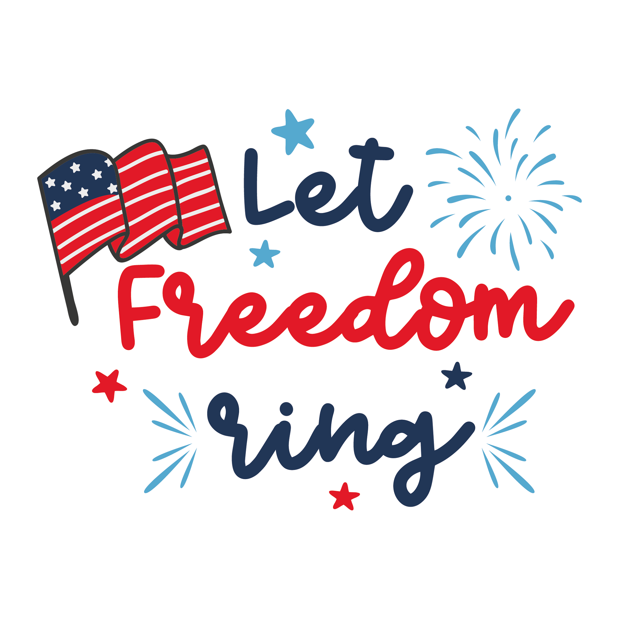 Inspirational Quote "Let Freedom Ring" Motivational Sticker Vinyl Decal Motivation Stickers- 5" Vinyl Sticker Waterproof