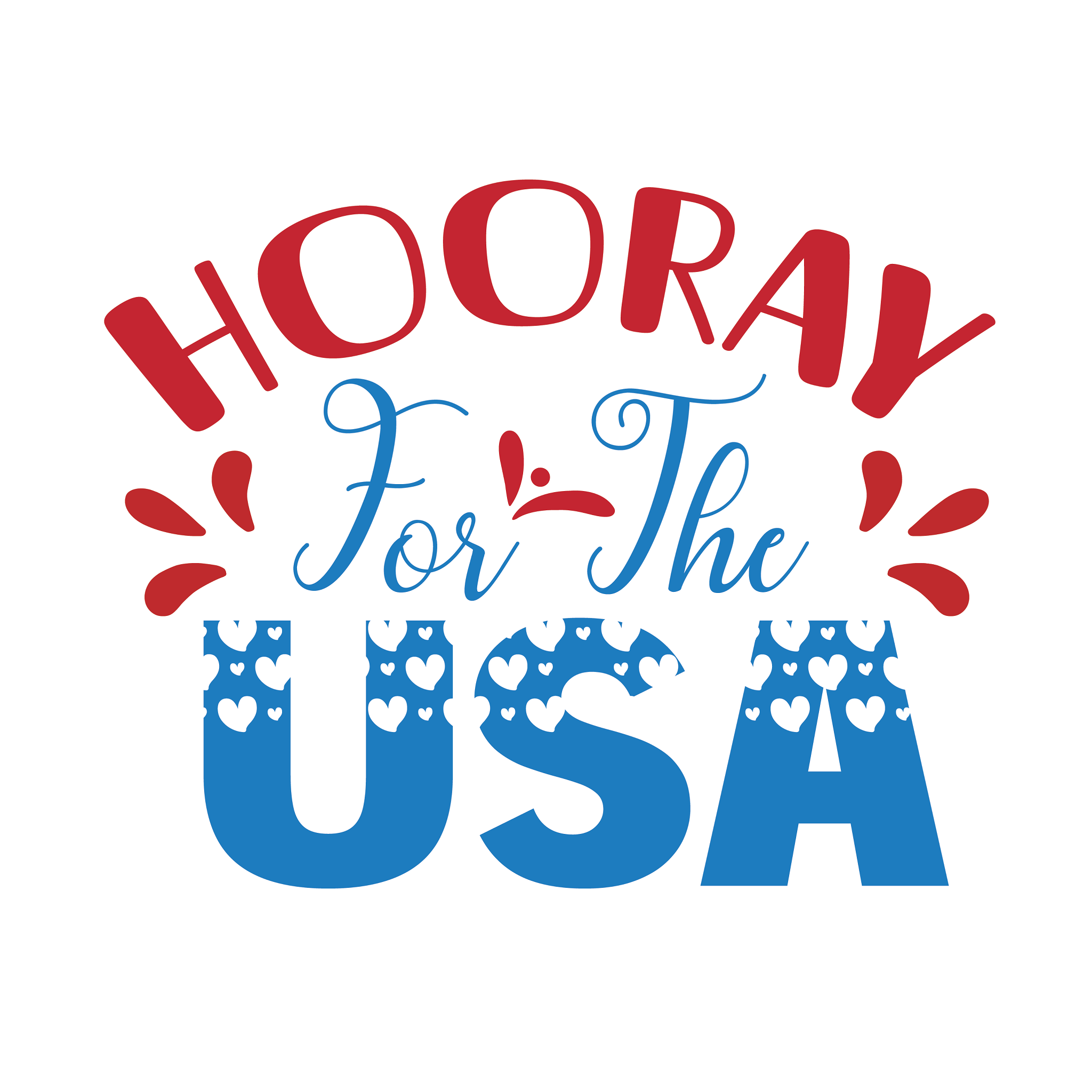 Inspirational Quote "Hoory for The USA" Motivational Sticker Vinyl Decal Motivation Stickers- 5" Vinyl Sticker Waterproof