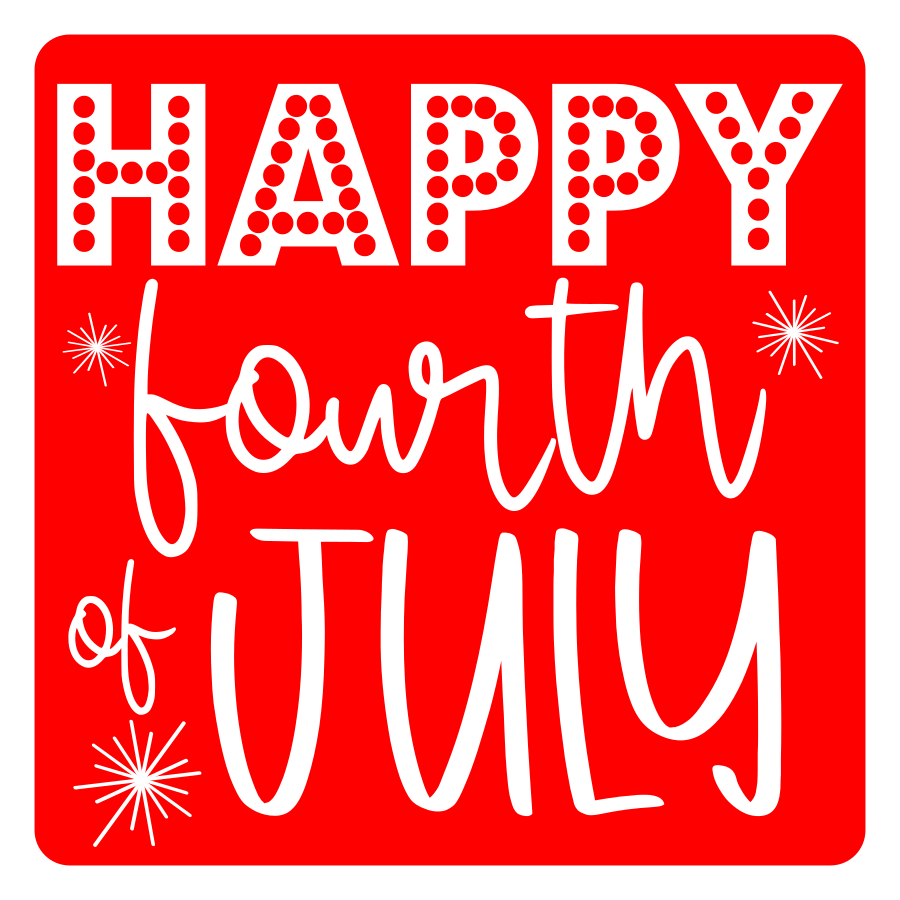 Inspirational Quote "Happy 4Th of July - Sticker" Motivational Sticker Vinyl Decal Motivation Stickers- 5" Vinyl Sticker Waterproof