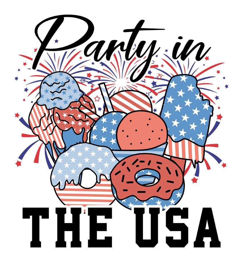 Inspirational Quote "Party in The USA, Gift Sticker" Motivational Sticker Vinyl Decal Motivation Stickers- 5" Vinyl Sticker Waterproof