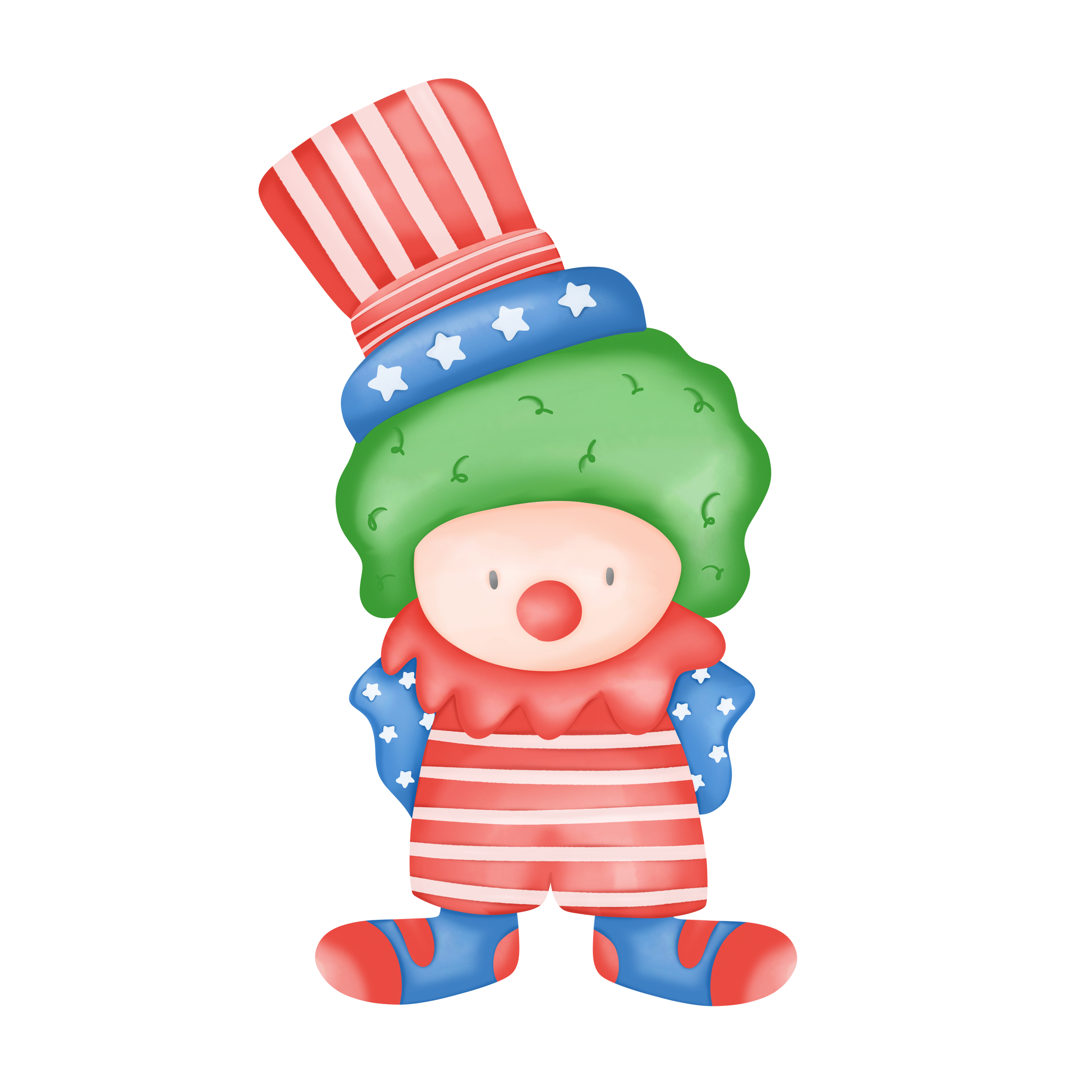 Inspirational Quote "Gnome in USA Flag Theme" Motivational Sticker Vinyl Decal Motivation Stickers- 5" Vinyl Sticker Waterproof