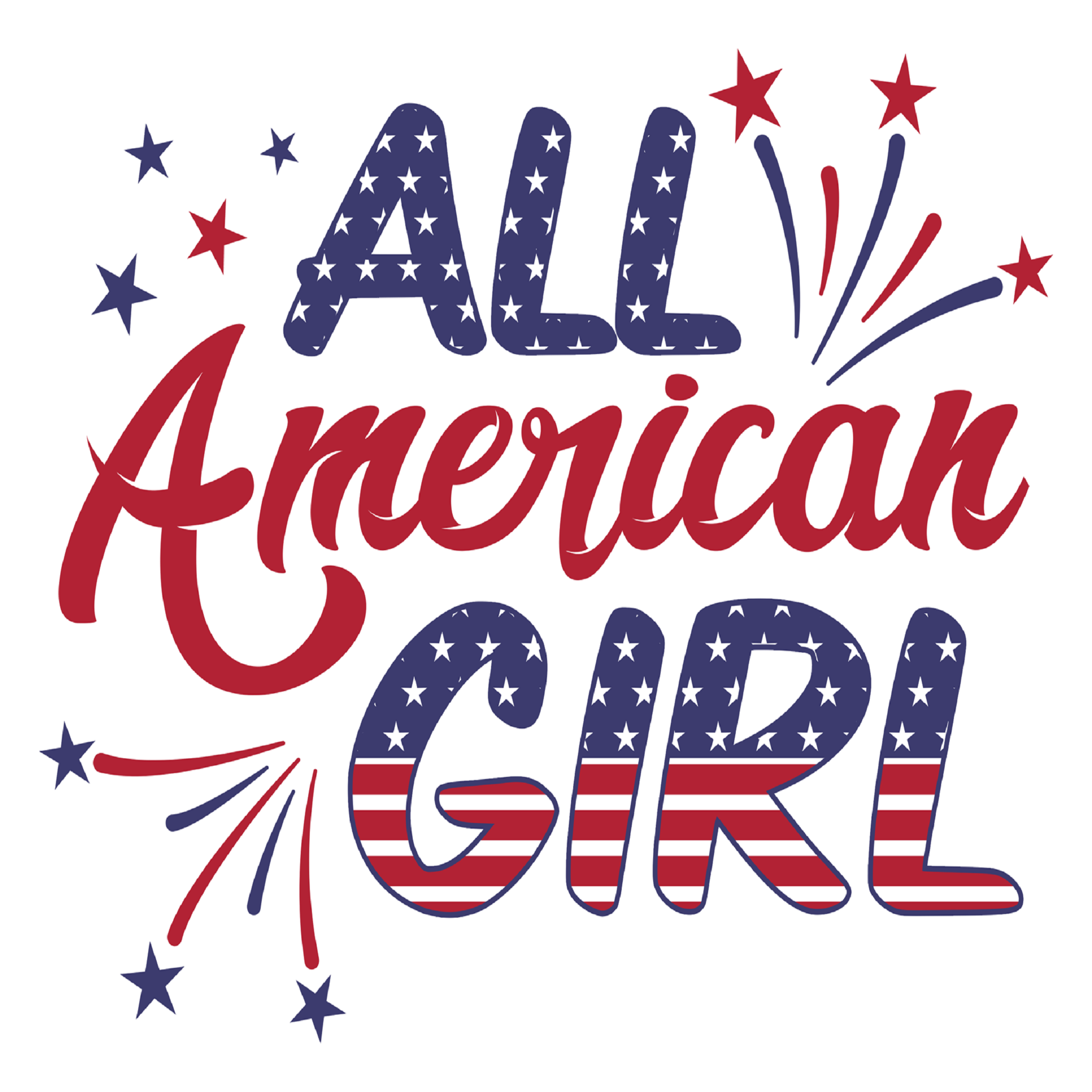 Inspirational Quote "All American Girl, Beautiful Sticker" Motivational Sticker Vinyl Decal Motivation Stickers- 5" Vinyl Sticker Waterproof