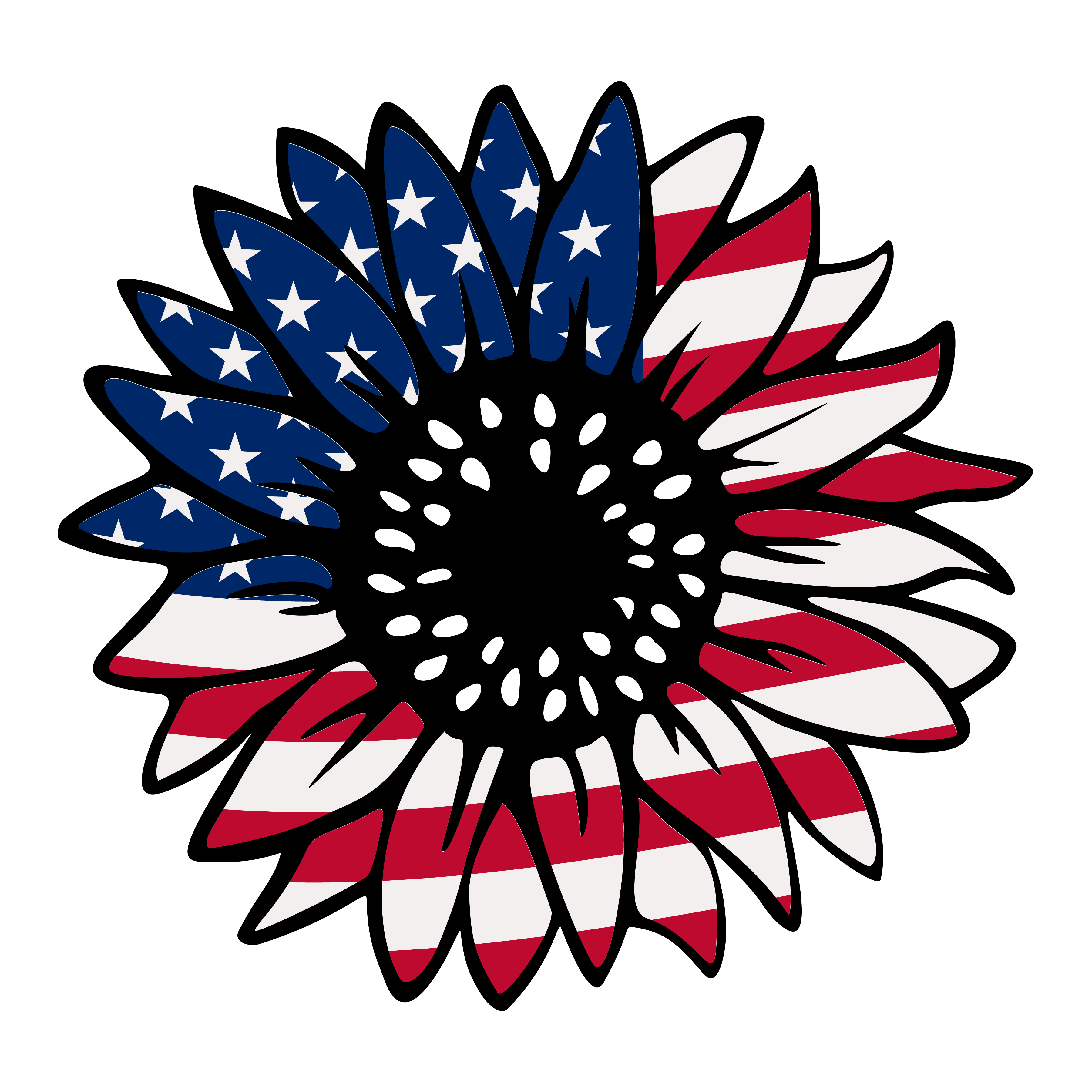 Inspirational Quote "American Sunflower" Motivational Sticker Vinyl Decal Motivation Stickers- 5" Vinyl Sticker Waterproof