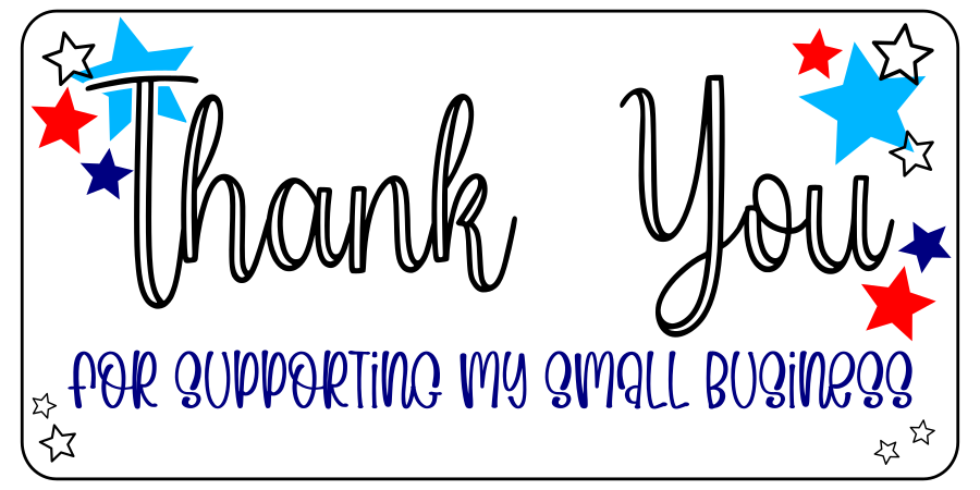 Inspirational Quote "Thank You for Supporting My Small Business" Motivational Sticker Vinyl Decal Motivation Stickers- 5" Vinyl Sticker Waterproof