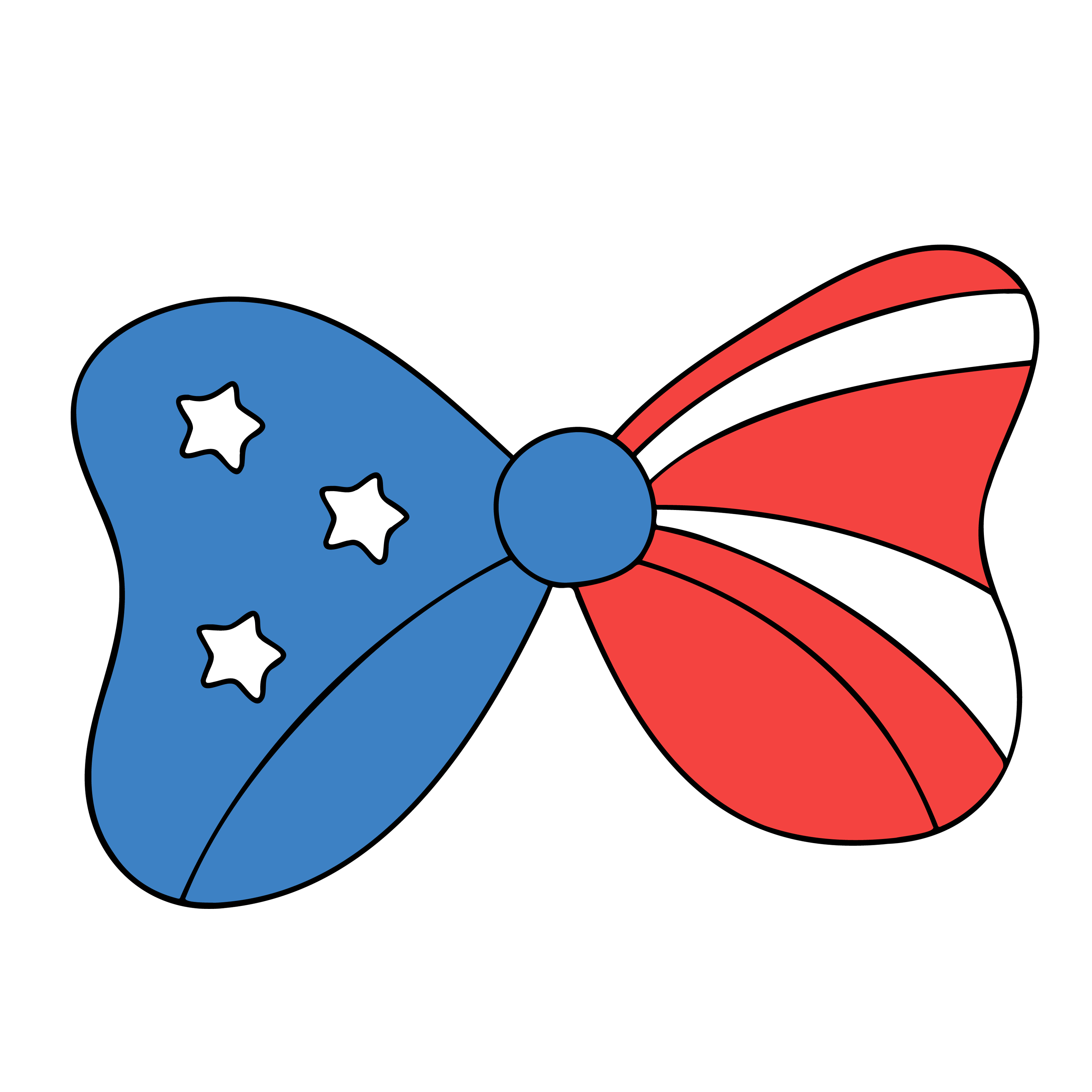 Inspirational Quote "Bow tie icon, Fourth of July" Motivational Sticker Vinyl Decal Motivation Stickers- 5" Vinyl Sticker Waterproof
