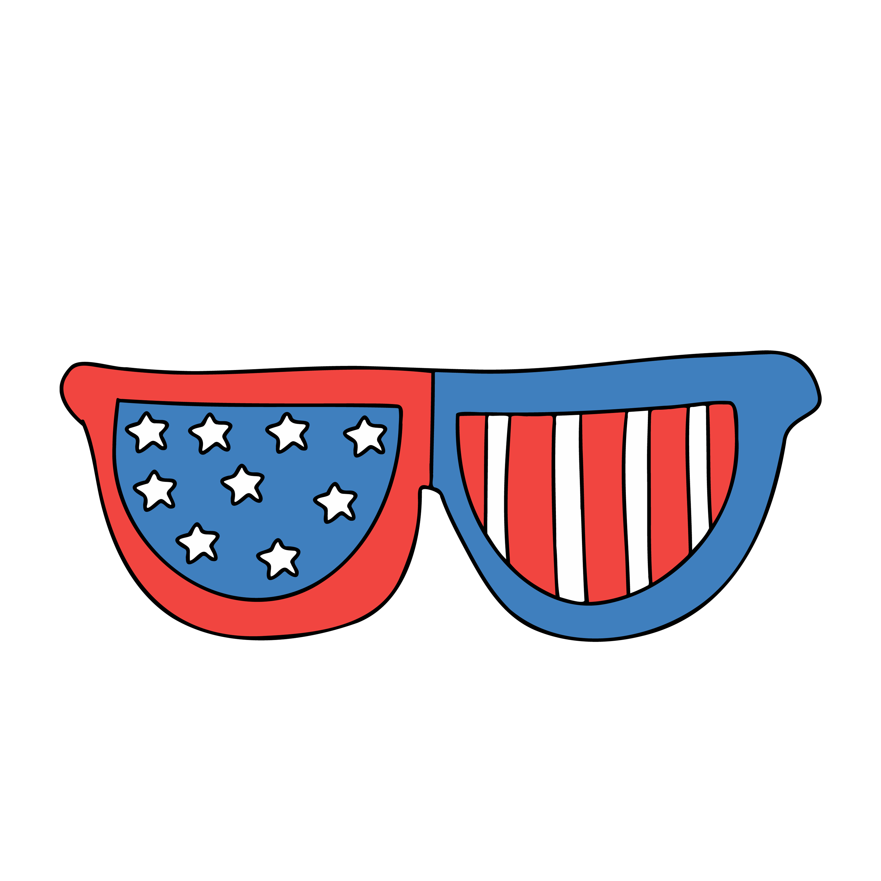 Inspirational Quote "USA - Theme Sunglasses" Motivational Sticker Vinyl Decal Motivation Stickers- 5" Vinyl Sticker Waterproof