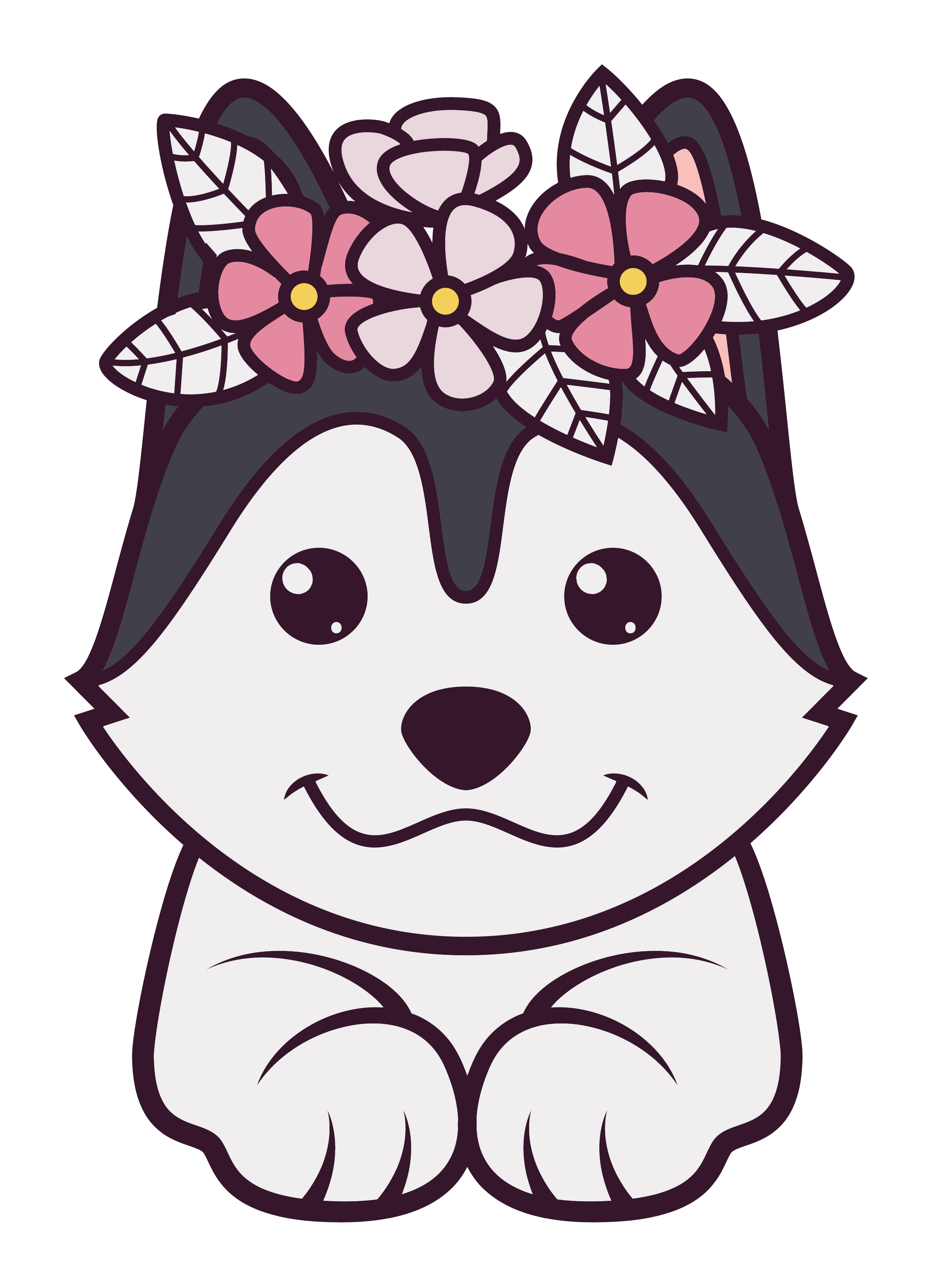 Inspirational Quote "Pretty Dog Smilley Style" Motivational Sticker Vinyl Decal Motivation Stickers- 5" Vinyl Sticker Waterproof