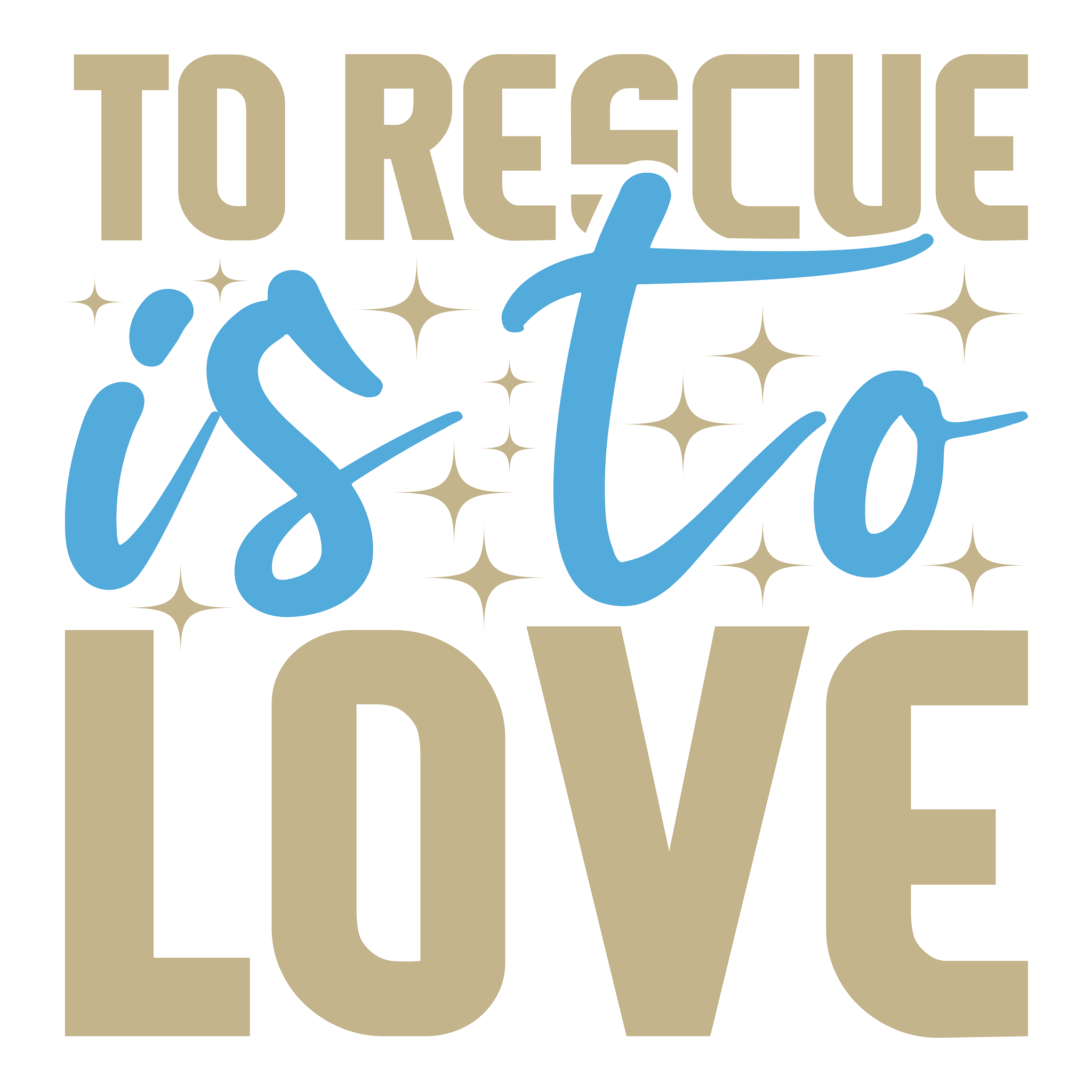 Inspirational Quote To Rescue Is To Love Sticker Motivational Sticker Vinyl Decal Motivation Stickers- 5" Vinyl Sticker Waterproof