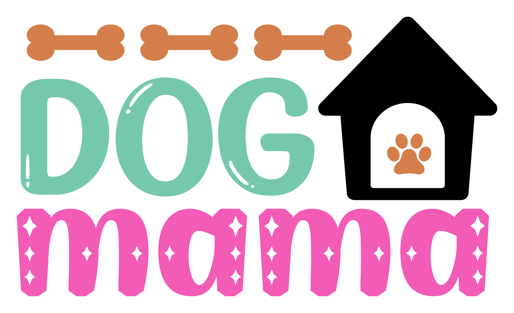 Inspirational Quote Dog Mama Home Motivational Sticker Vinyl Decal Motivation Stickers- 5" Vinyl Sticker Waterproof
