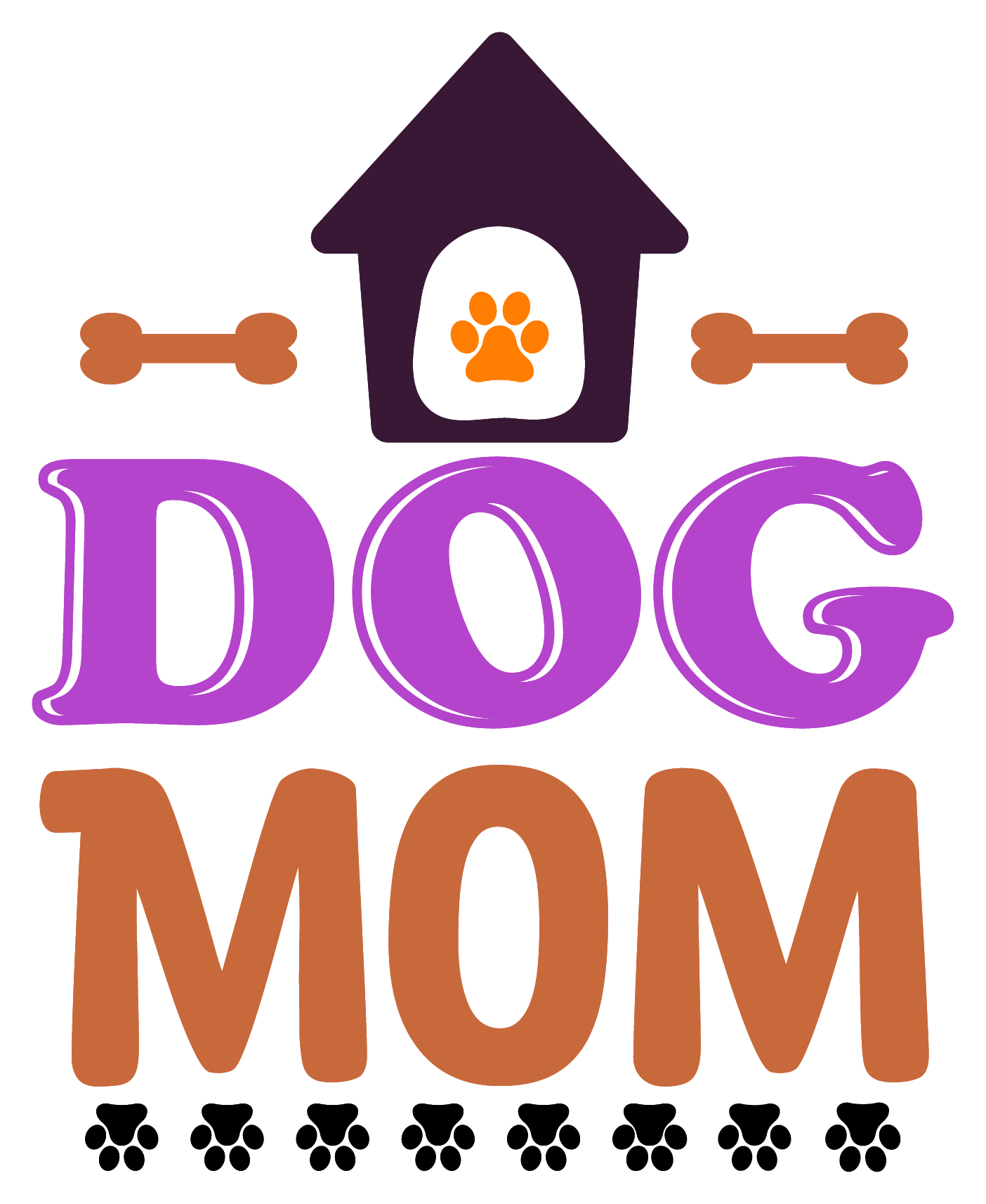 Inspirational Quote Dog Mom Home Bones Motivational Sticker Vinyl Decal Motivation Stickers- 5" Vinyl Sticker Waterproof