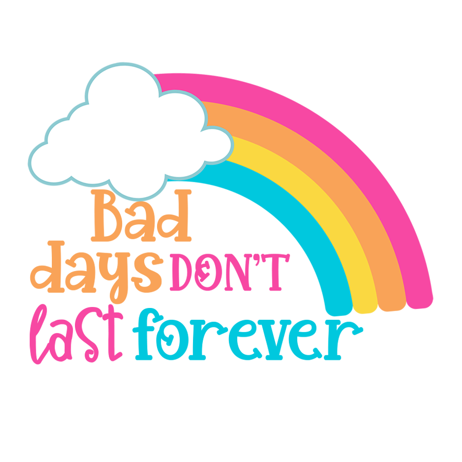 Inspirational Quote Bad Days Dont Last Forever Motivational Sticker Vinyl Decal Motivation Stickers- 5" Vinyl Sticker Waterproof