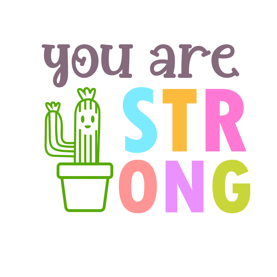 Inspirational Quote You are Strong Motivational Sticker Vinyl Decal Motivation Stickers- 5" Vinyl Sticker Waterproof