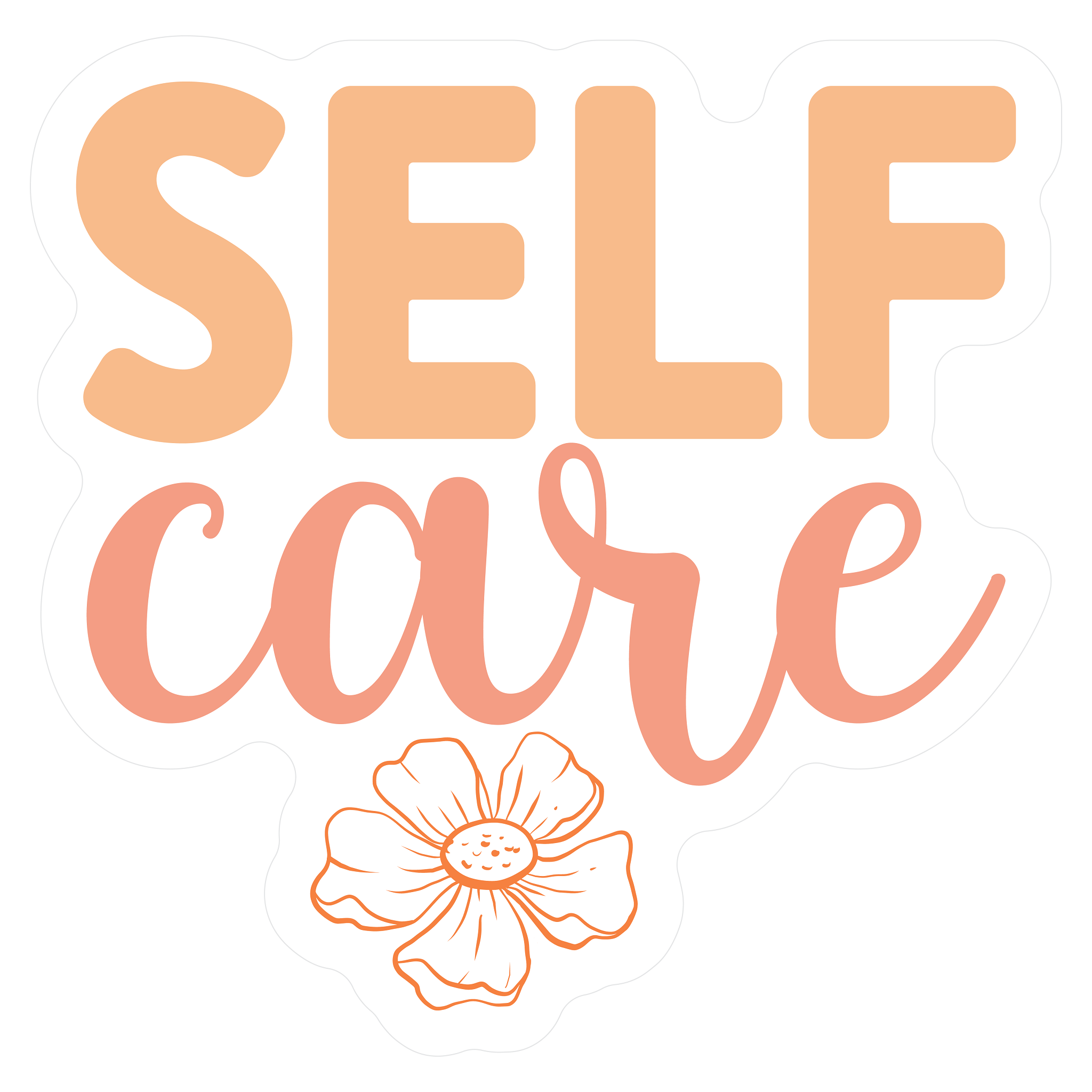 Inspirational Quote Self Care Motivational Sticker Vinyl Decal Motivation Stickers- 5" Vinyl Sticker Waterproof