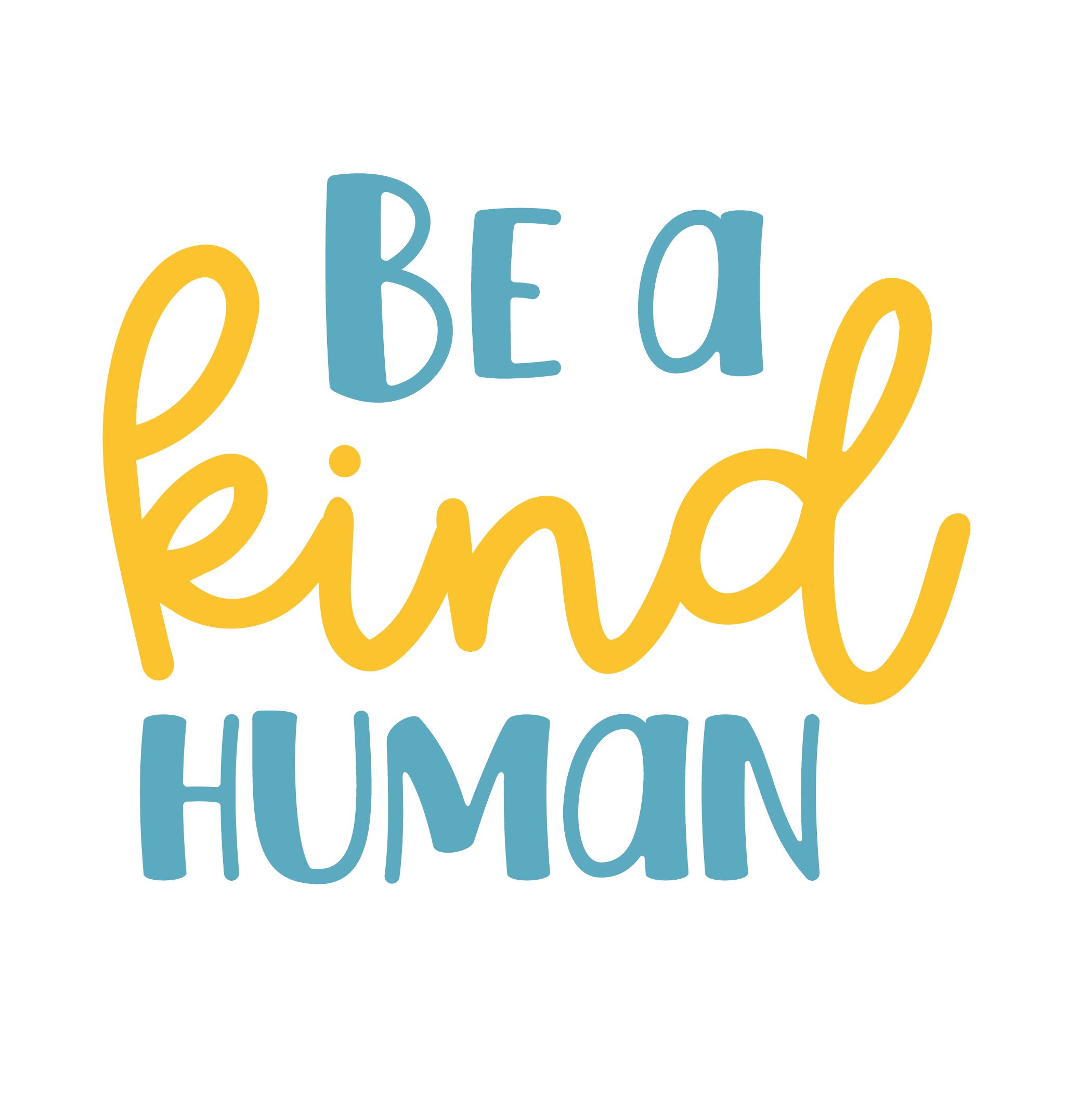 Inspirational Quote Be A Kind Human Motivational Sticker Vinyl Decal Motivation Stickers- 5" Vinyl Sticker Waterproof