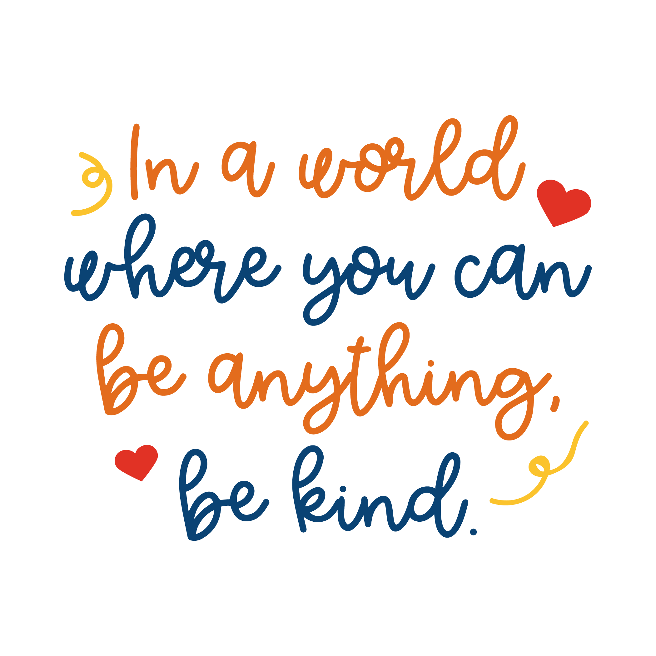 Inspirational Quote A World Where You Can Be Anything Be Kind Motivational Sticker Vinyl Decal Motivation Stickers- 5" Vinyl Sticker Waterproof