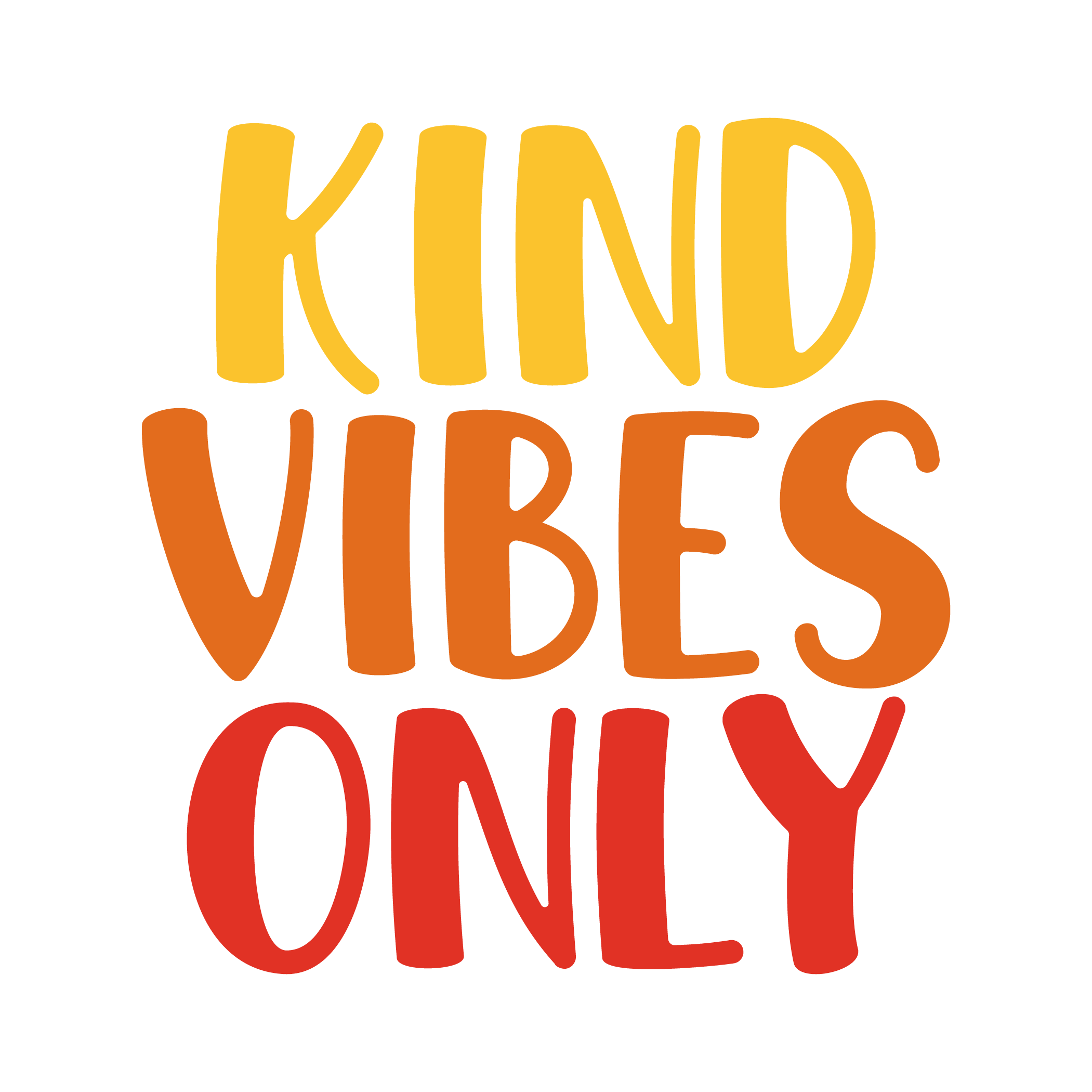 Inspirational Quote Kind Vibes Only Motivational Sticker Vinyl Decal Motivation Stickers- 5" Vinyl Sticker Waterproof