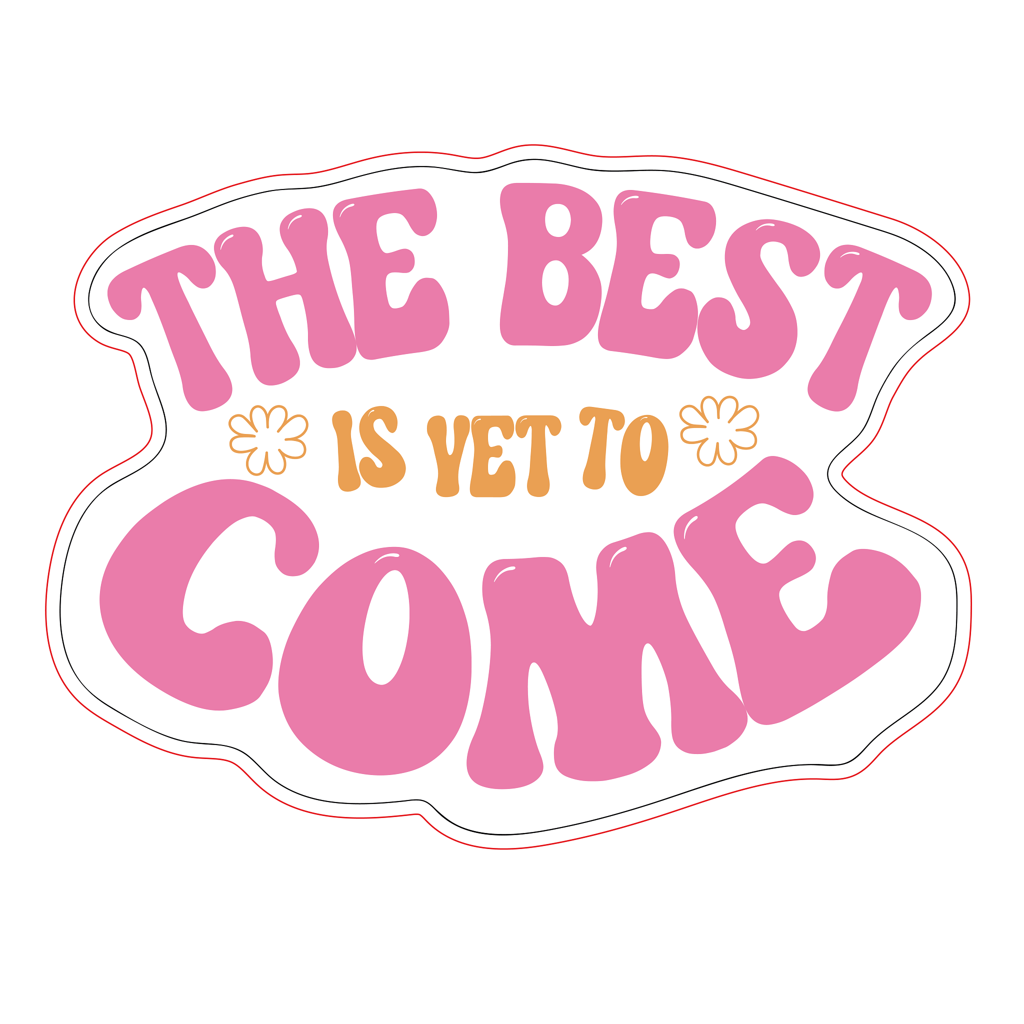 Inspirational Quote The Best is Yet to Come Motivational Sticker Vinyl Decal Motivation Stickers- 5" Vinyl Sticker Waterproof