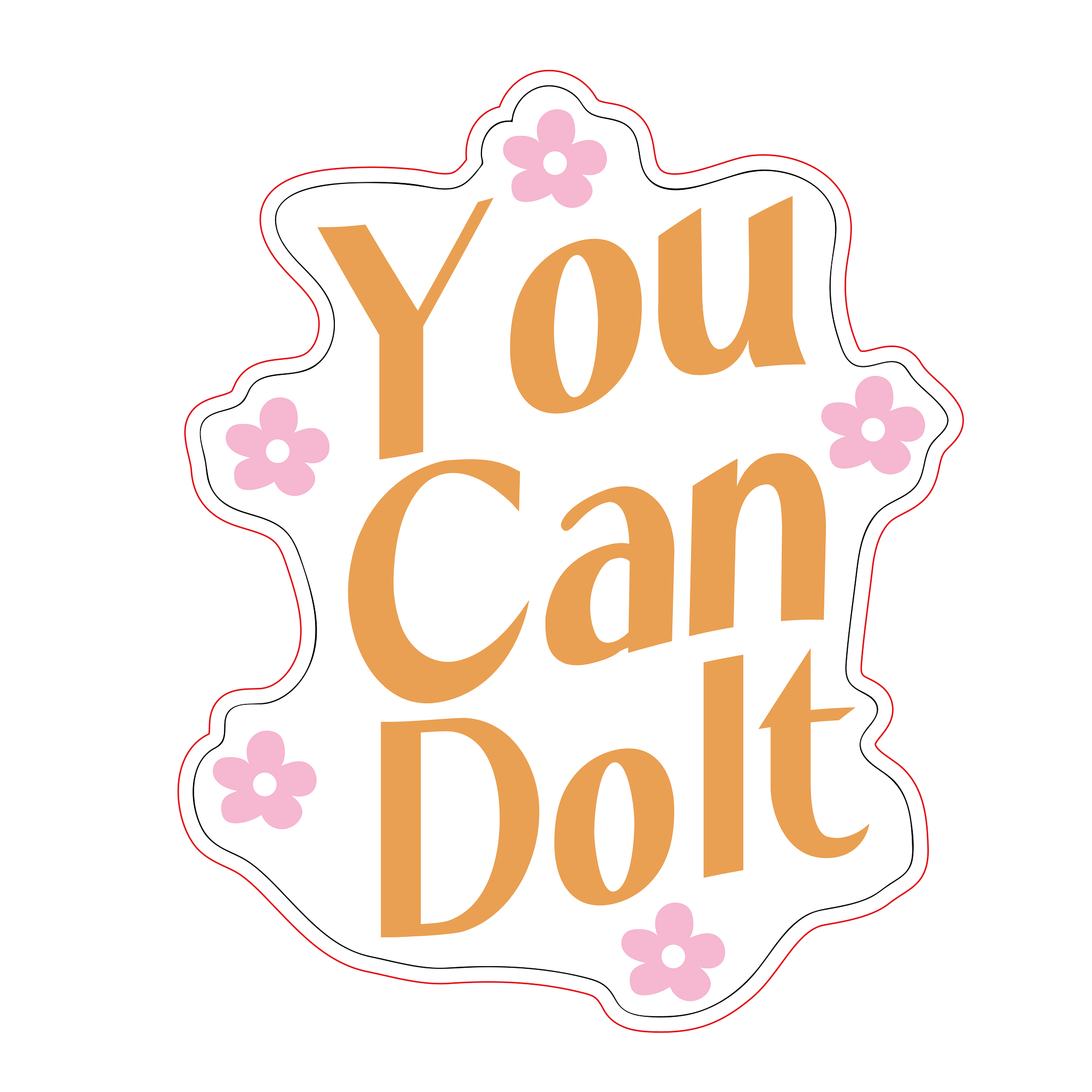 Inspirational Quote You Can Do It Motivational Sticker Vinyl Decal Motivation Stickers- 5" Vinyl Sticker Waterproof