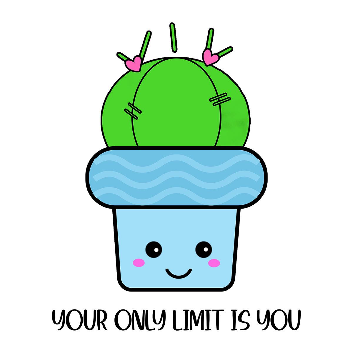 Inspirational Quote Your Only Limit is You Motivational Sticker Vinyl Decal Motivation Stickers- 5" Vinyl Sticker Waterproof