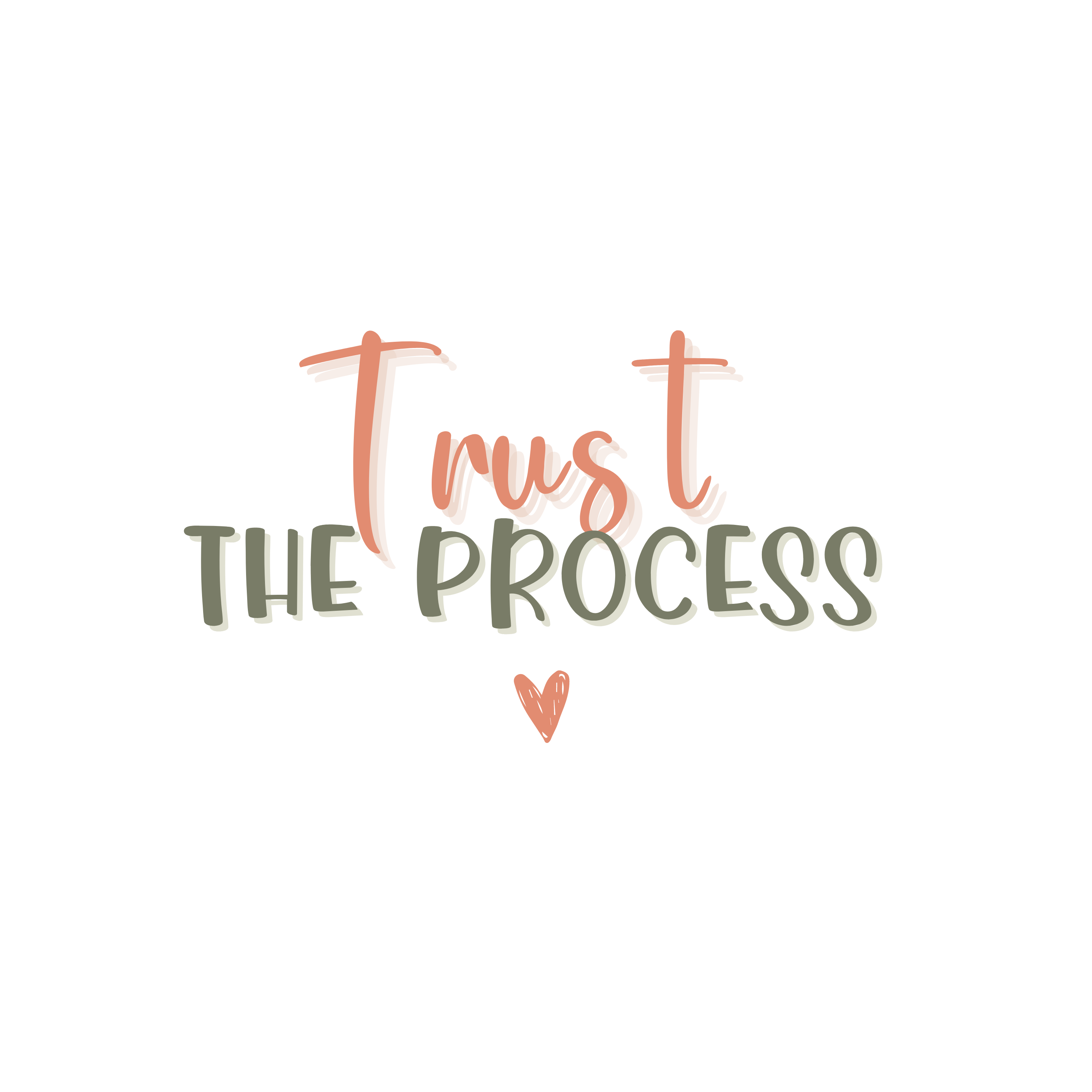 Inspirational Quote Trust The Process Motivational Sticker Vinyl Decal Motivation Stickers- 5" Vinyl Sticker Waterproof