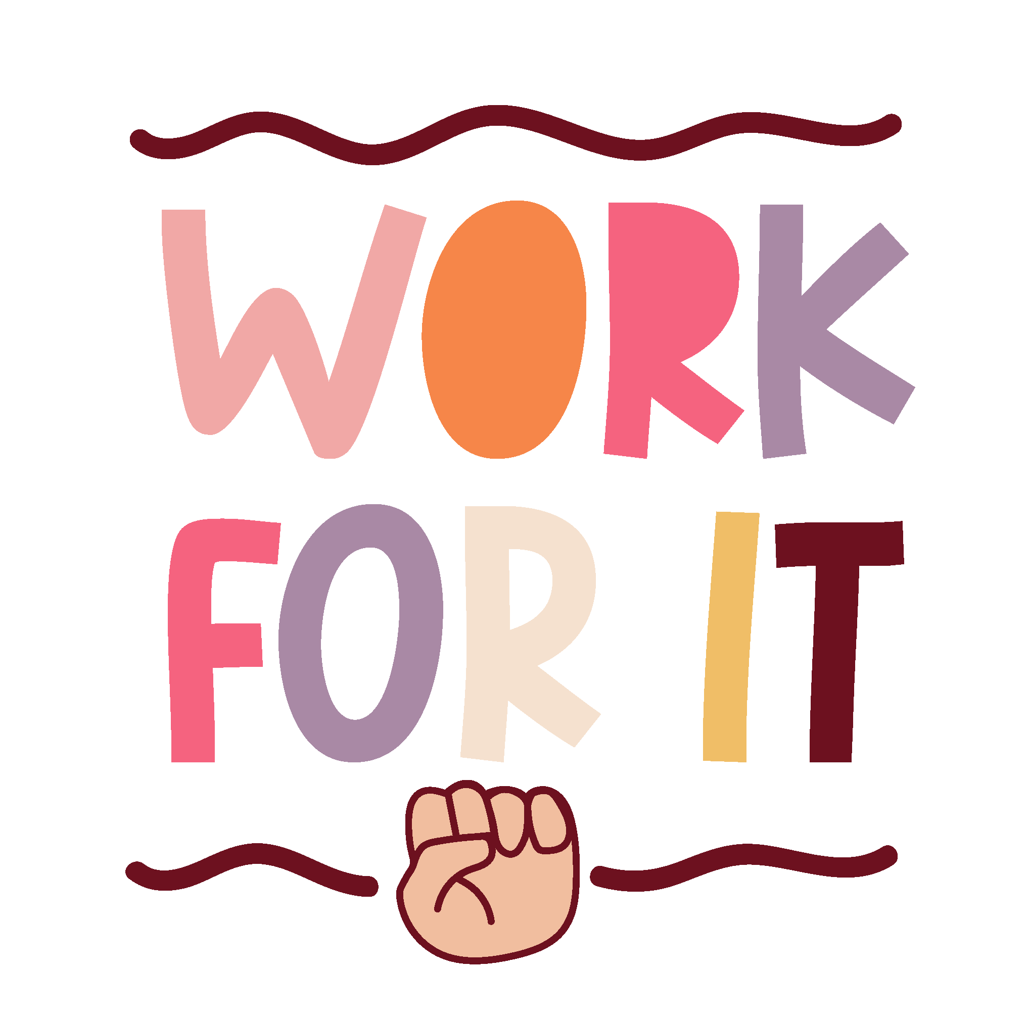 Inspirational Quote Work for It Motivational Sticker Vinyl Decal Motivation Stickers- 5" Vinyl Sticker Waterproof