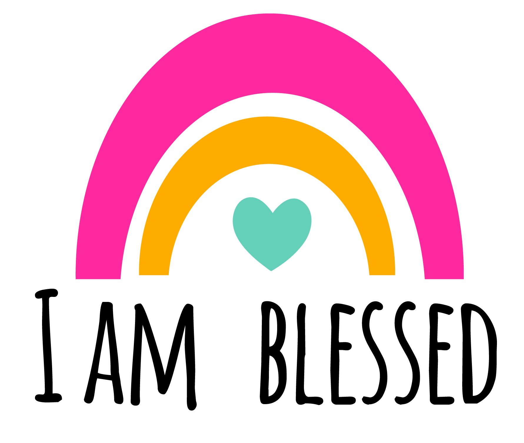 Inspirational Quote I Am Blessed Motivational Sticker Vinyl Decal Motivation Stickers- 5" Vinyl Sticker Waterproof