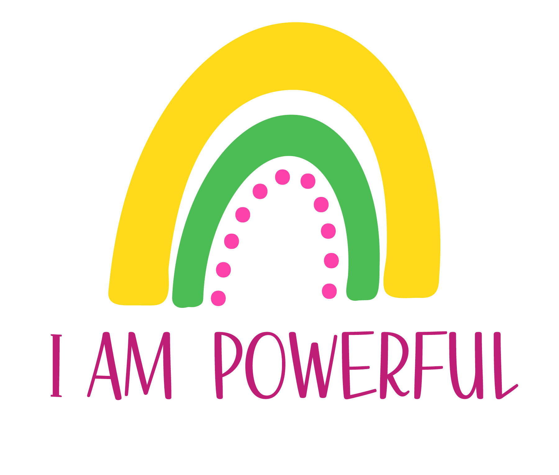 Inspirational Quote I Am Powerfull Motivational Sticker Vinyl Decal Motivation Stickers- 5" Vinyl Sticker Waterproof