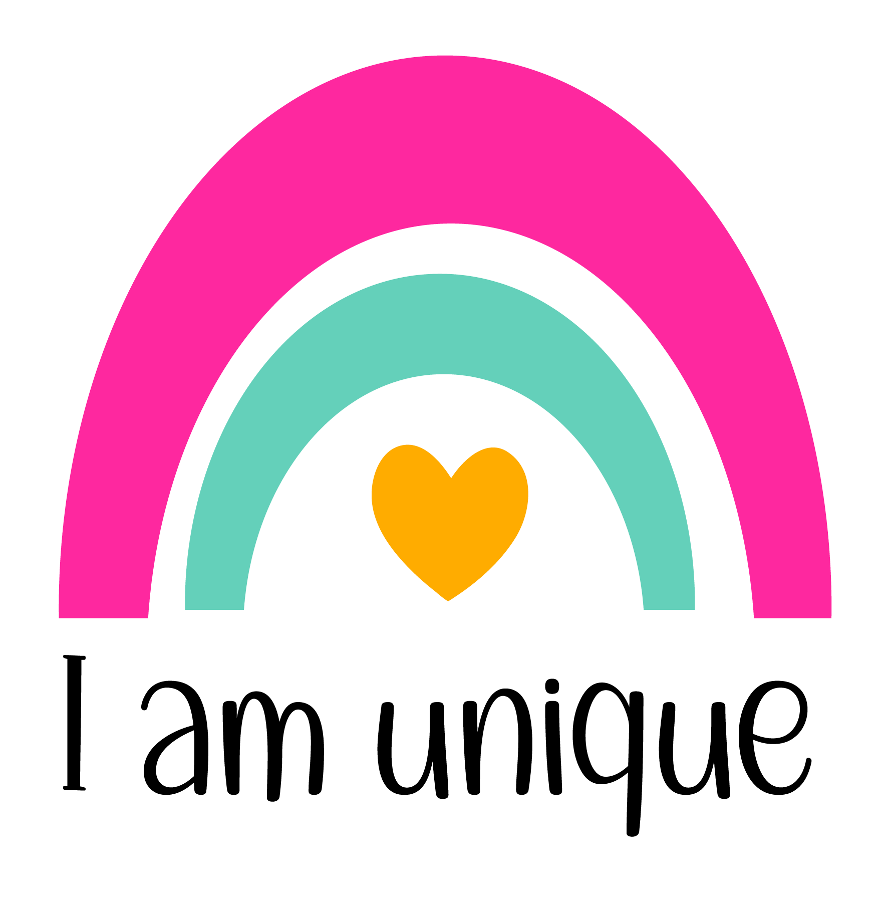Inspirational Quote I Am Unique Motivational Sticker Vinyl Decal Motivation Stickers- 5" Vinyl Sticker Waterproof