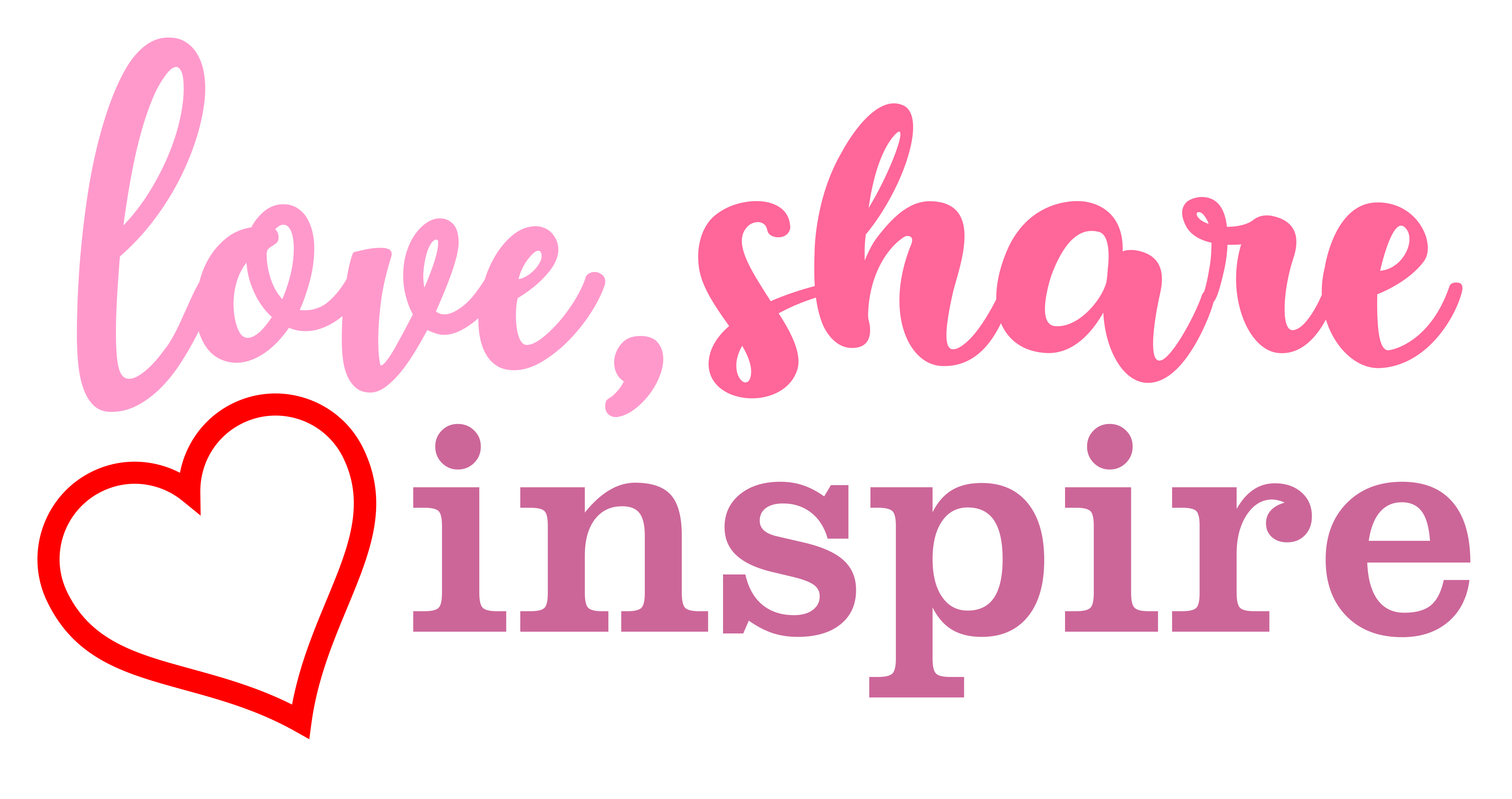 Inspirational Quote Love Share Inspire Motivational Sticker Vinyl Decal Motivation Stickers- 5" Vinyl Sticker Waterproof