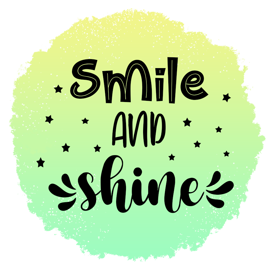 Inspirational Quote Smile and Shine Motivational Sticker Vinyl Decal Motivation Stickers- 5" Vinyl Sticker Waterproof