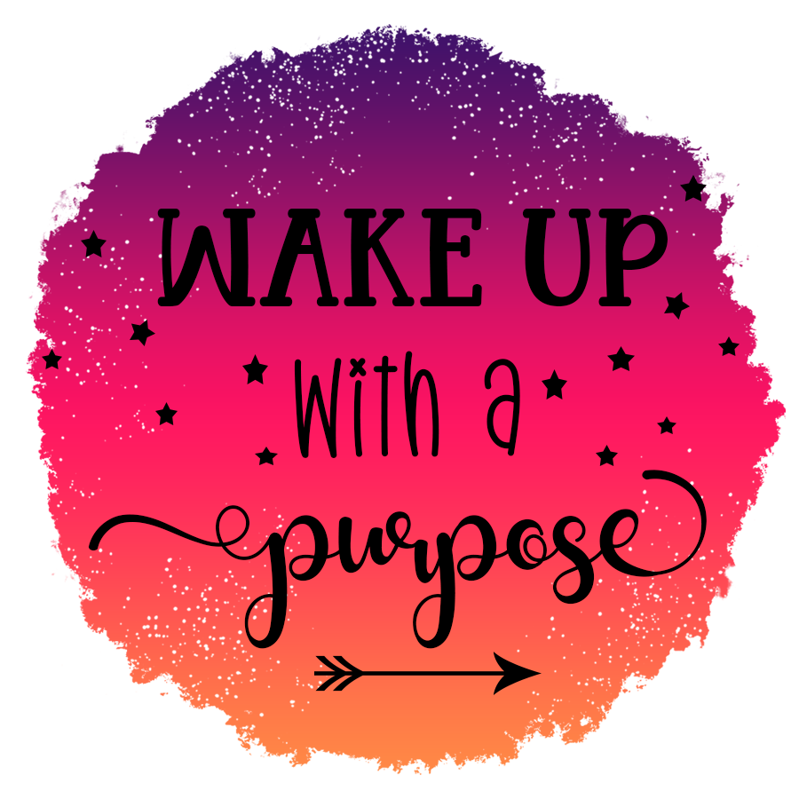 Inspirational Quote Wake Up with A Purpose Motivational Sticker Vinyl Decal Motivation Stickers- 5" Vinyl Sticker Waterproof