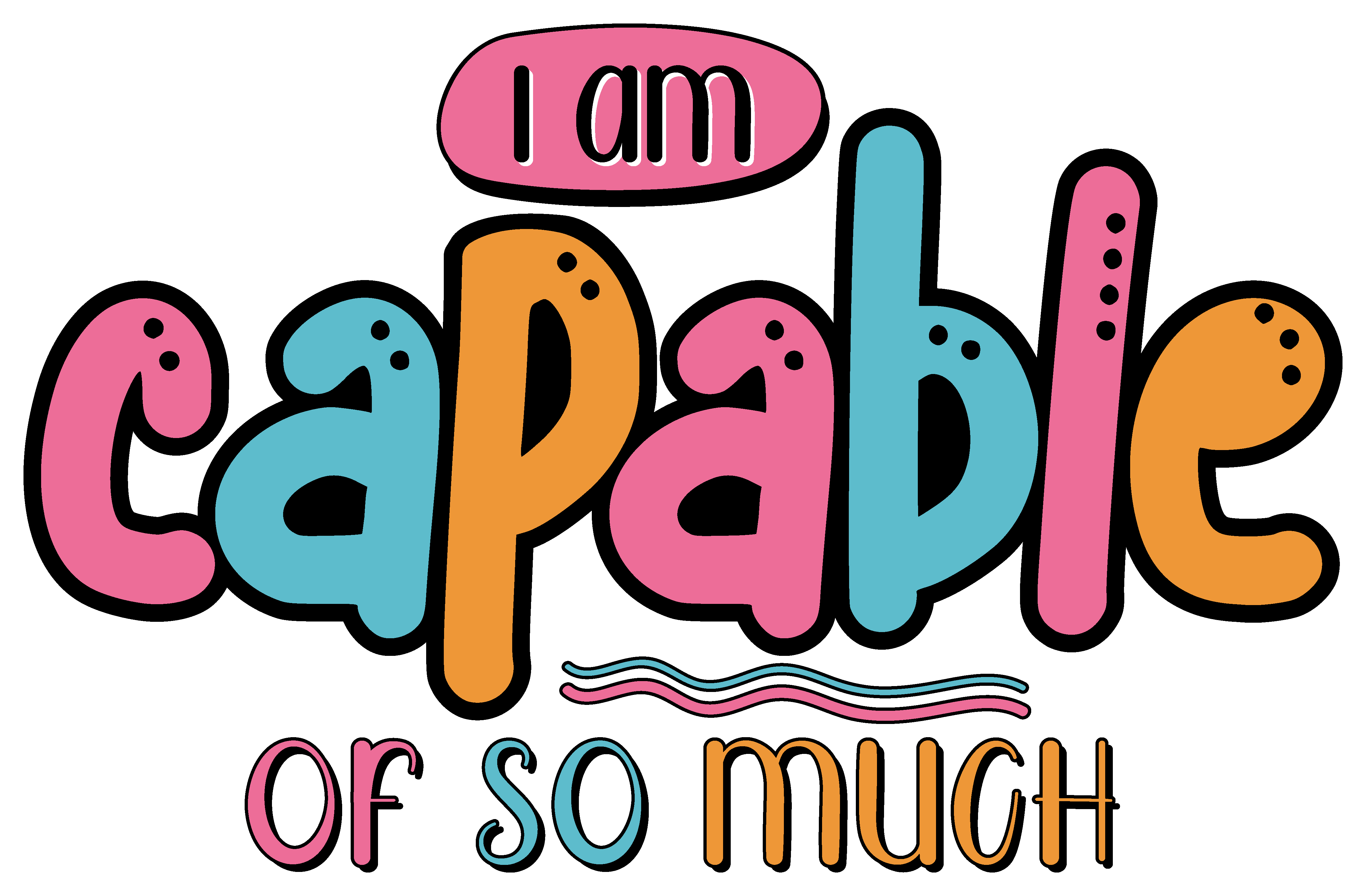 Inspirational Quote I Am Capable of So Much Motivational Sticker Vinyl Decal Motivation Stickers- 5" Vinyl Sticker Waterproof