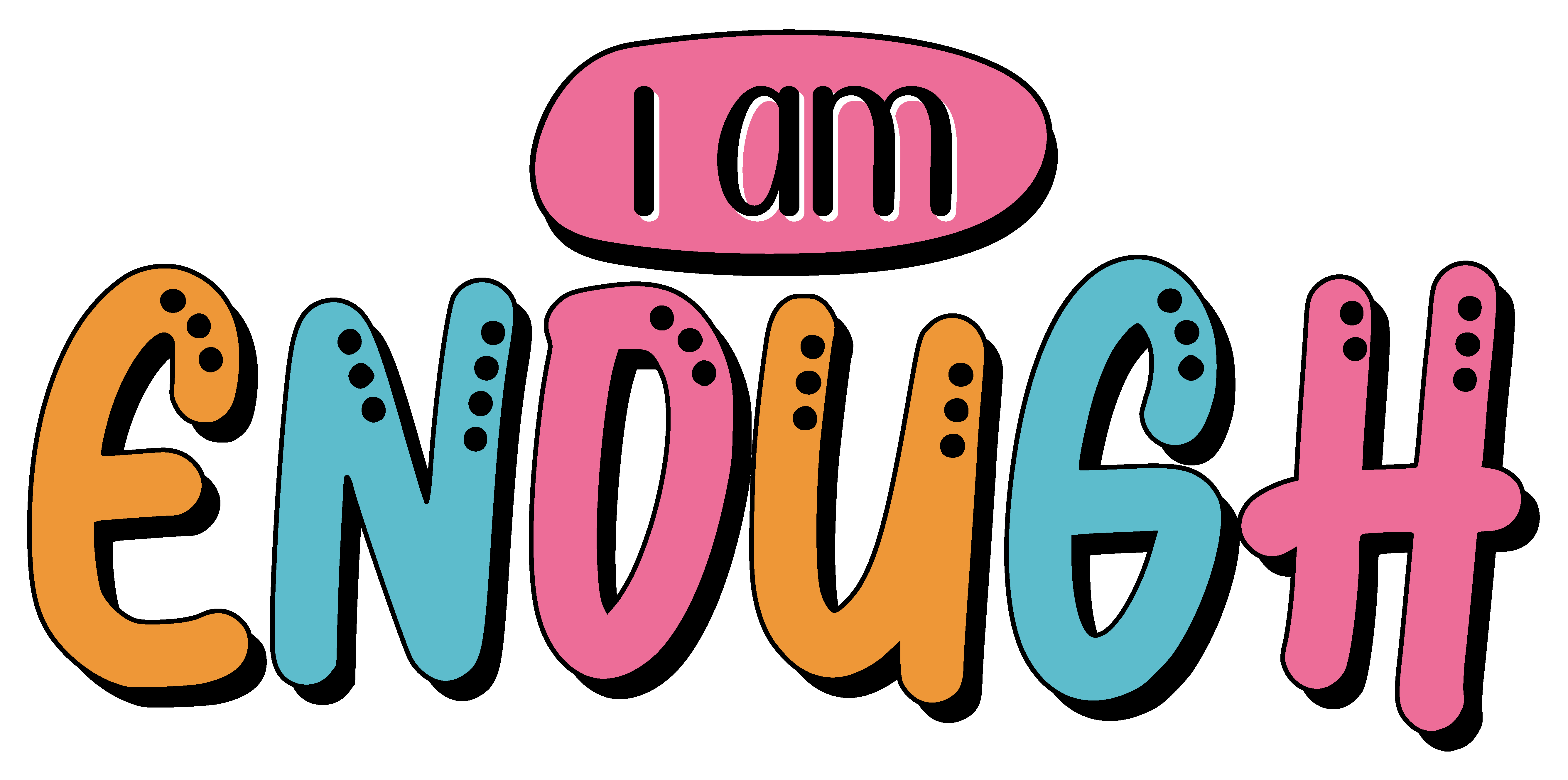 Inspirational Quote I Am Enough Motivational Sticker Vinyl Decal Motivation Stickers- 5" Vinyl Sticker Waterproof