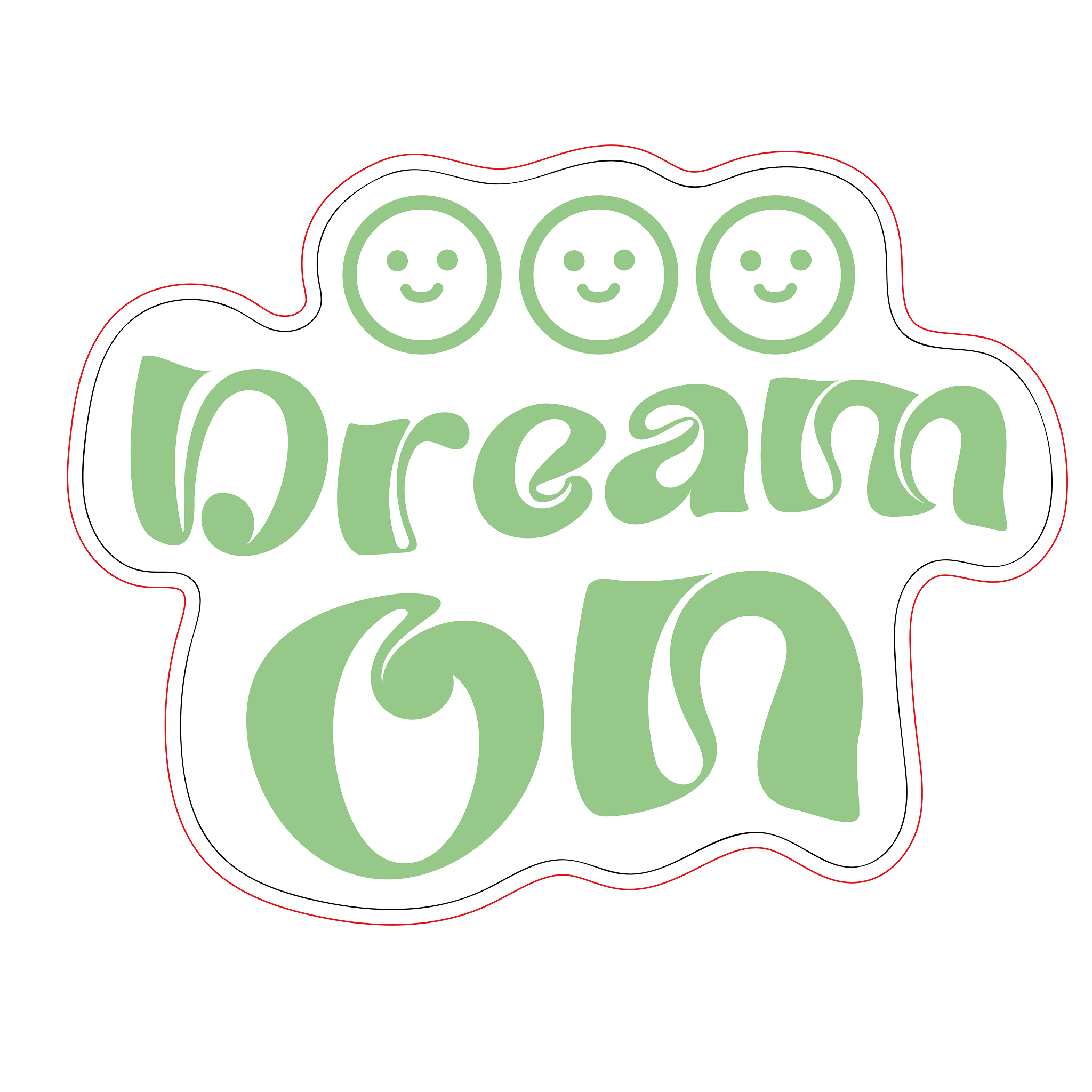 Inspirational Quote Dream On Motivational Sticker Vinyl Decal Motivation Stickers- 5" Vinyl Sticker Waterproof