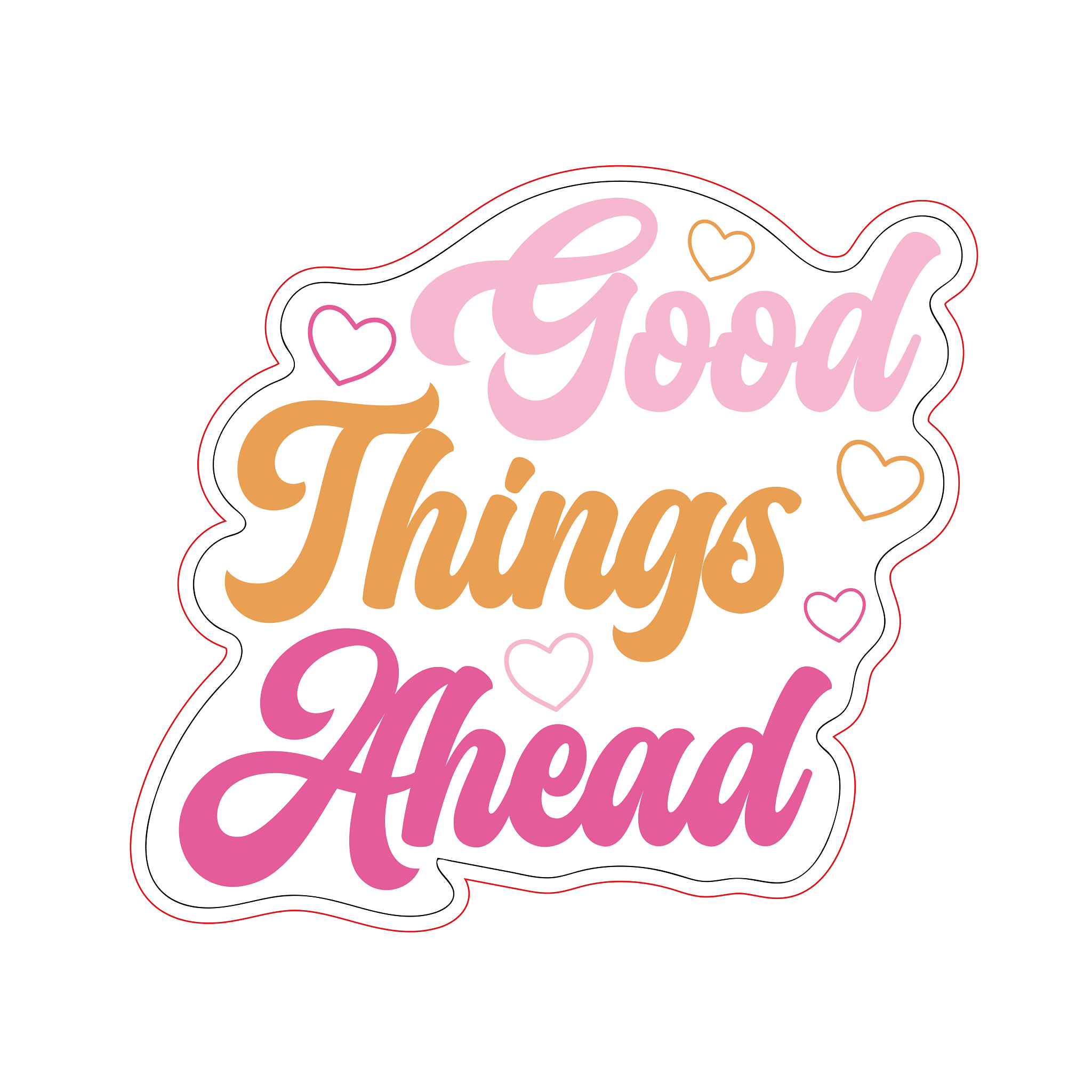 Inspirational Quote Good Things Ahead Motivational Sticker Vinyl Decal Motivation Stickers- 5" Vinyl Sticker Waterproof