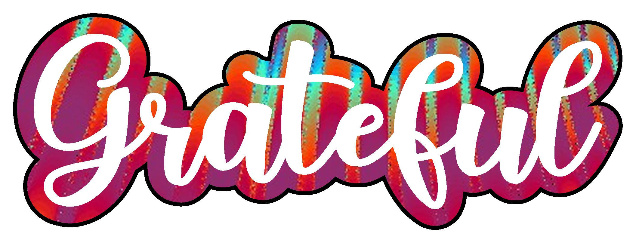 Inspirational Quote Grateful Motivational Sticker Vinyl Decal Motivation Stickers- 5" Vinyl Sticker Waterproof