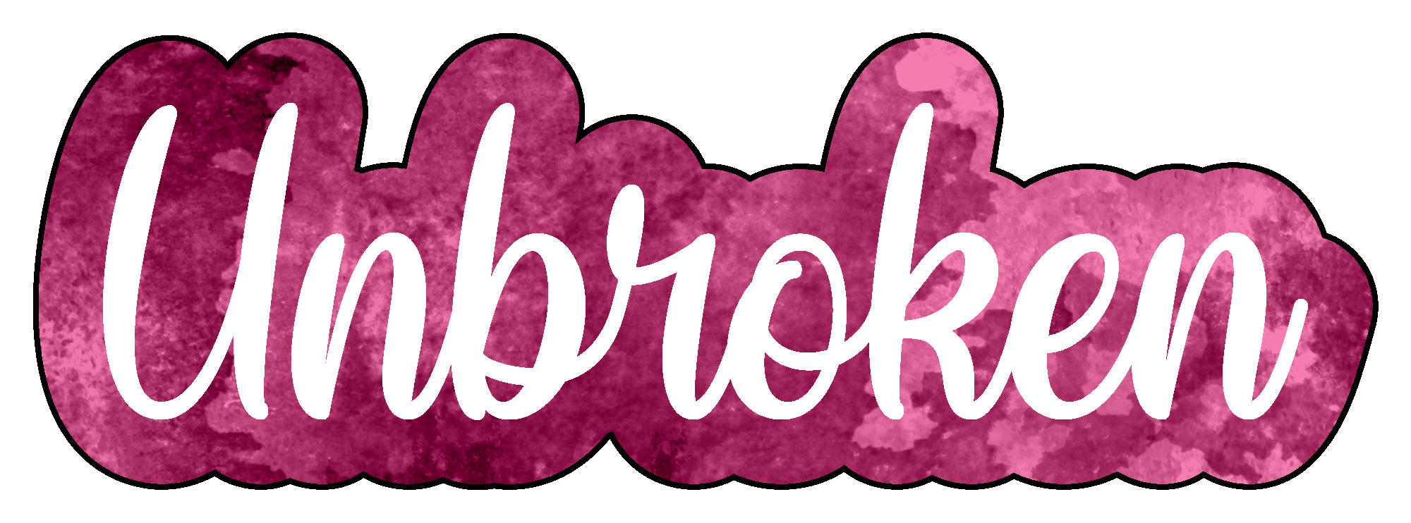 Inspirational Quote Unbroken Motivational Sticker Vinyl Decal Motivation Stickers- 5" Vinyl Sticker Waterproof