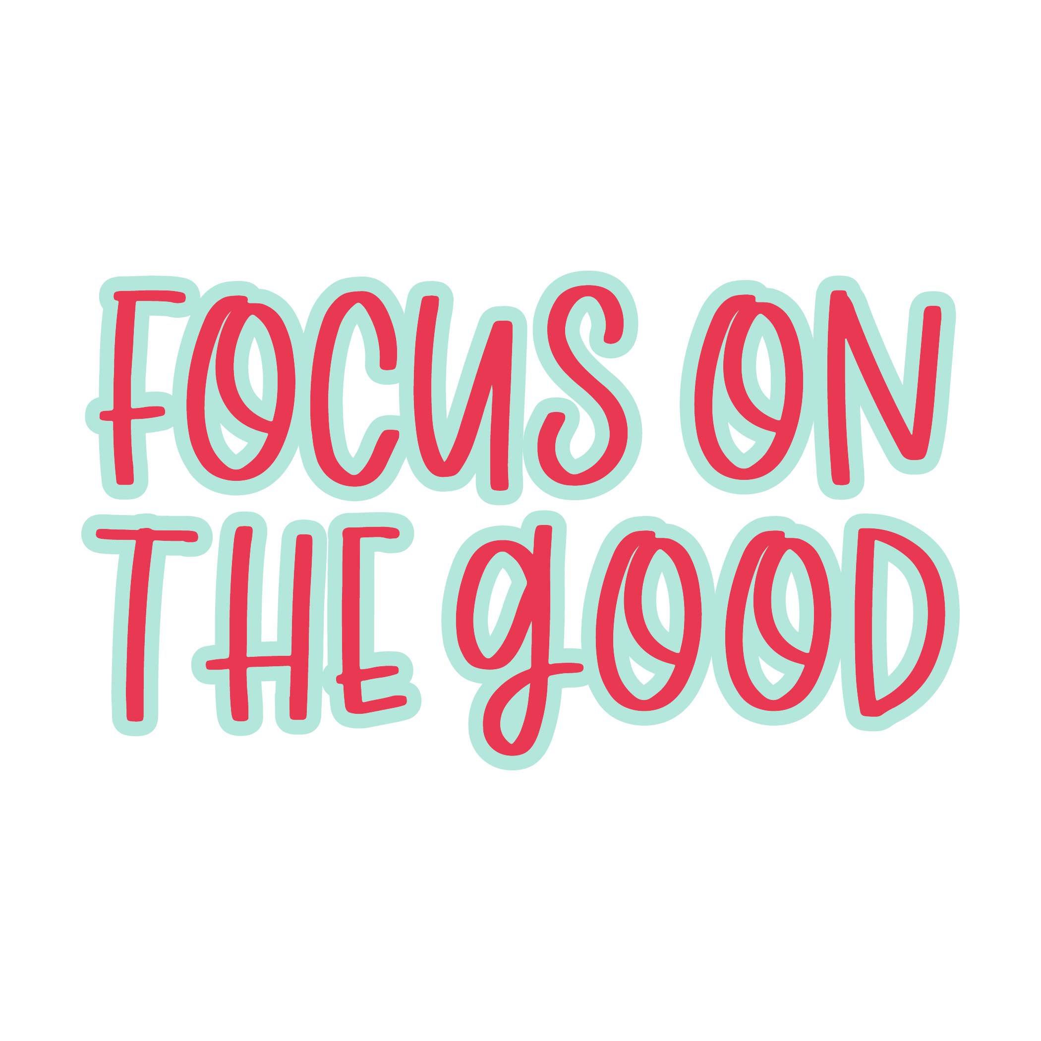Inspirational Quote Focus On The Good Motivational Sticker Vinyl Decal Motivation Stickers- 5" Vinyl Sticker Waterproof