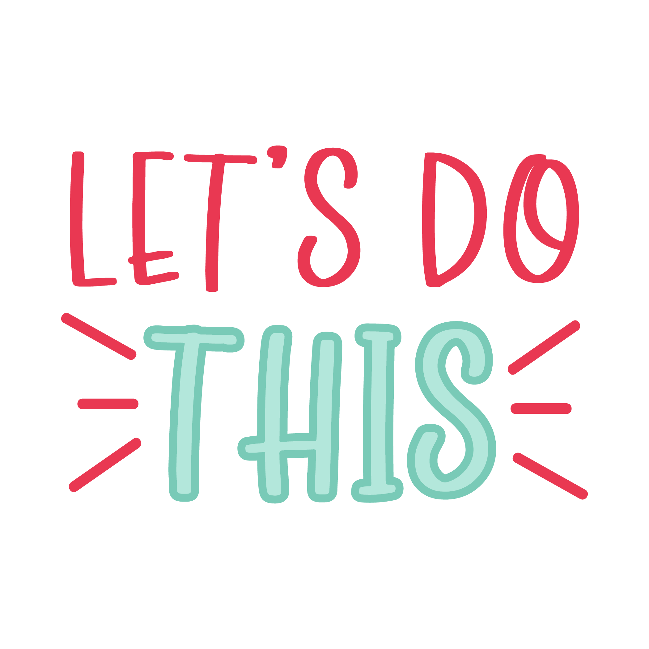 Inspirational Quote Let's Do This Motivational Sticker Vinyl Decal Motivation Stickers- 5" Vinyl Sticker Waterproof